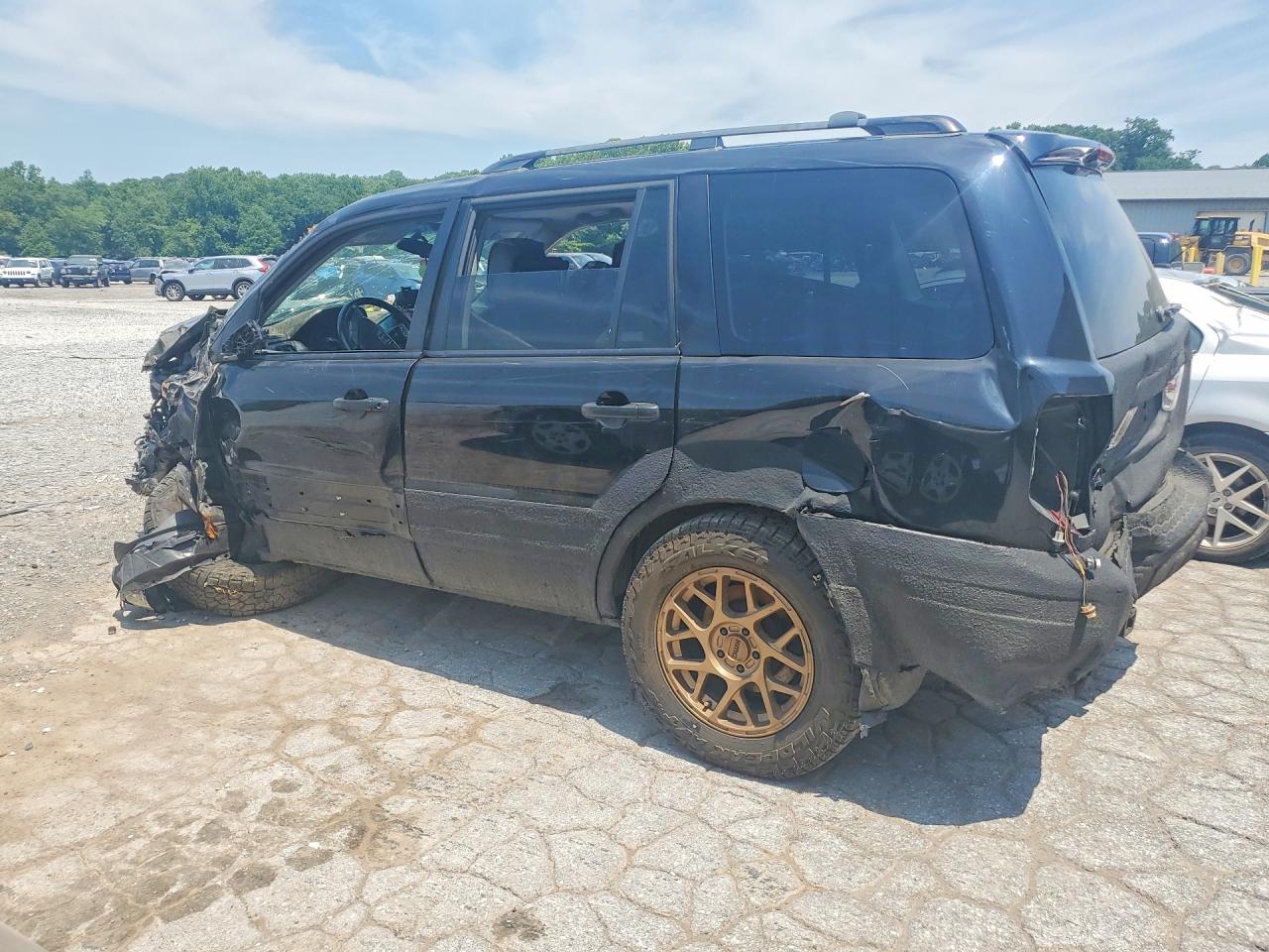 2005 Honda Pilot Exl Black vin: 2HKYF18795H545472