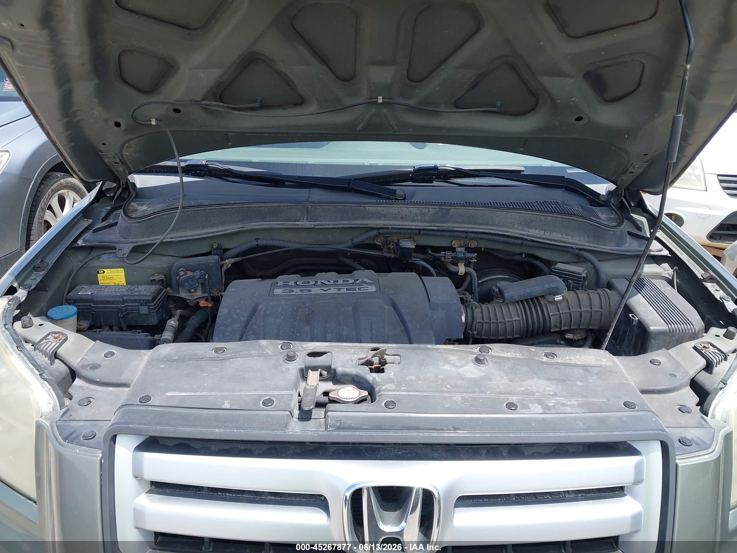 2007 Honda Pilot Ex-l Gray vin: 2HKYF18797H523748