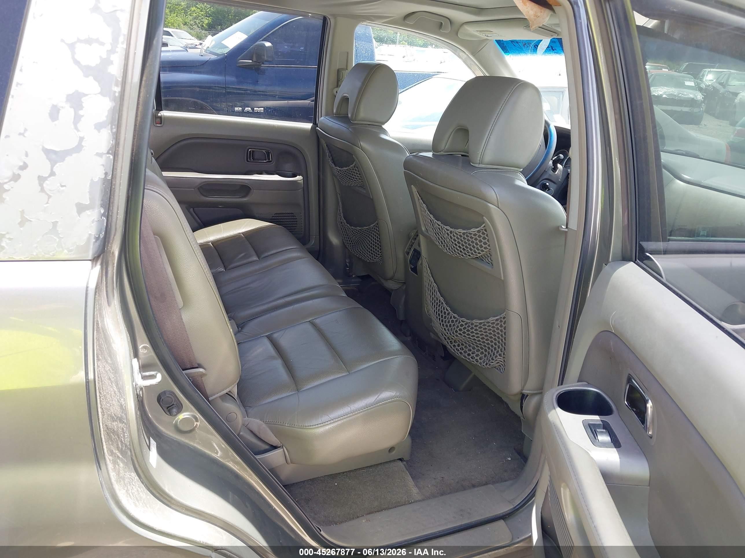 2007 Honda Pilot Ex-l Gray vin: 2HKYF18797H523748