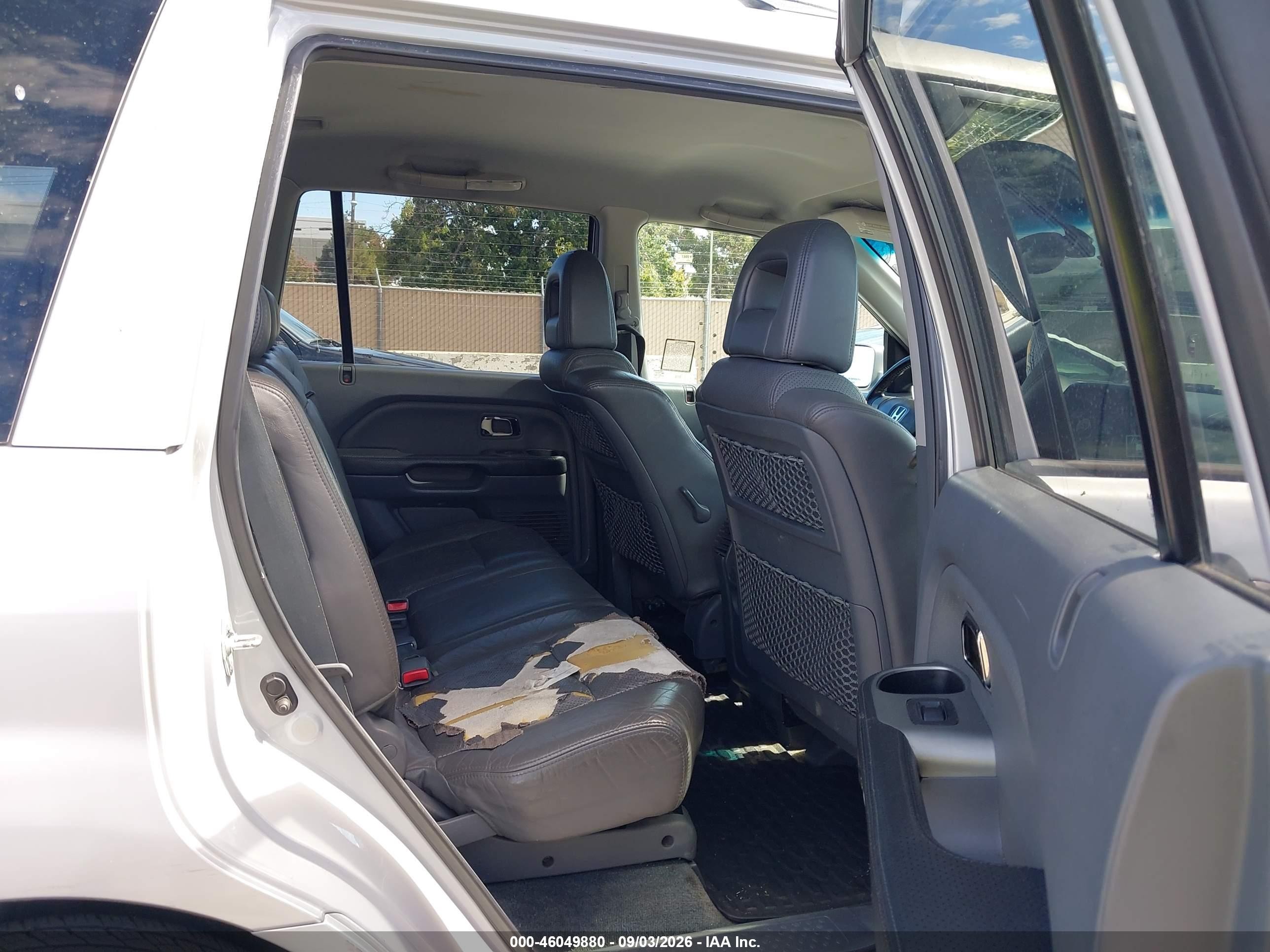 2003 Honda Pilot Ex-l Silver vin: 2HKYF187X3H566229