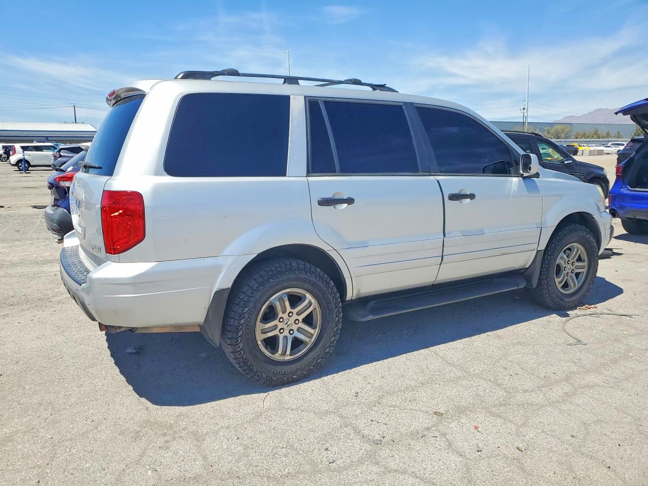 2004 Honda Pilot Exl Silver vin: 2HKYF187X4H573358