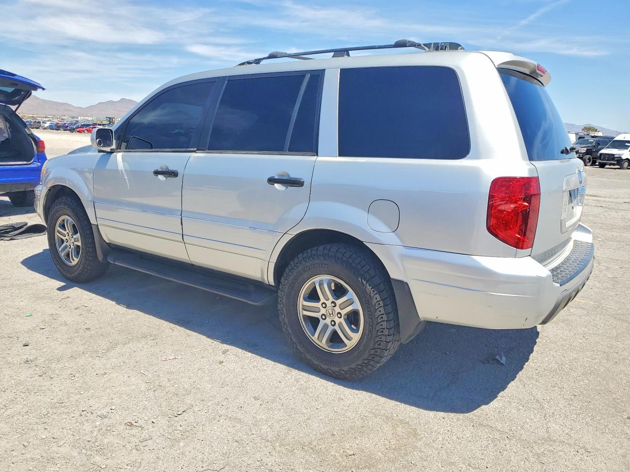 2004 Honda Pilot Exl Silver vin: 2HKYF187X4H573358