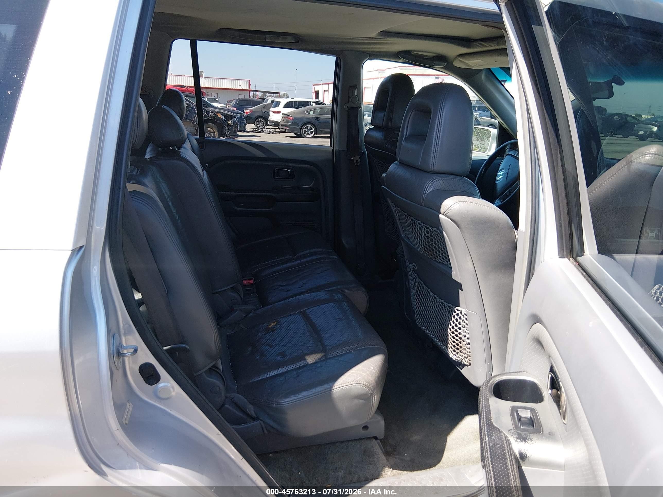 2005 Honda Pilot Ex-l Silver vin: 2HKYF187X5H524534