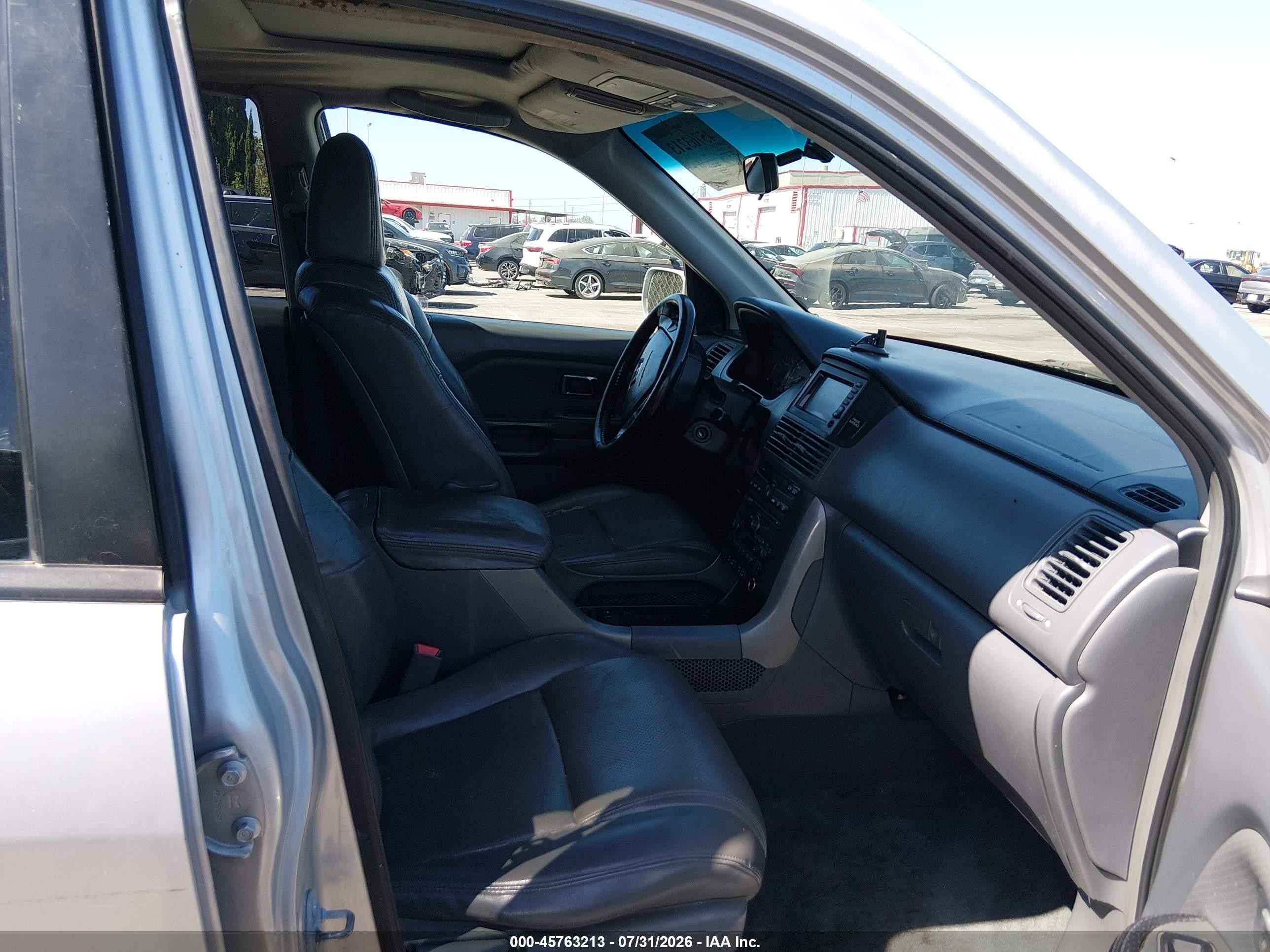 2005 Honda Pilot Ex-l Silver vin: 2HKYF187X5H524534
