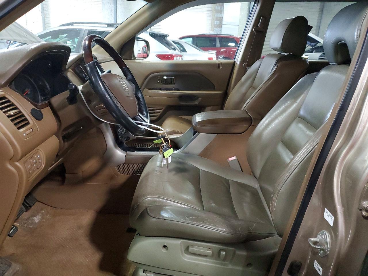 2007 Honda Pilot Exl Tan vin: 2HKYF187X7H522849