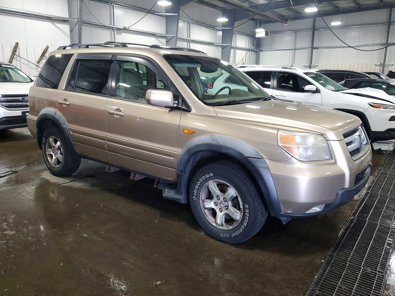 2007 Honda Pilot Exl Tan vin: 2HKYF187X7H522849