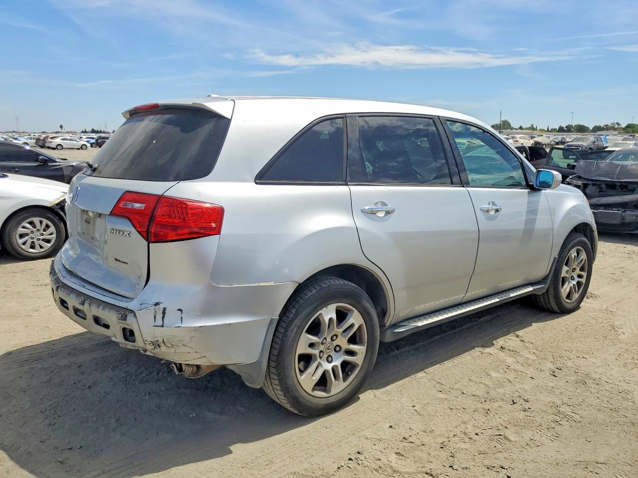 2007 Acura Mdx Technology Silver vin: 2HNYD284X7H537419