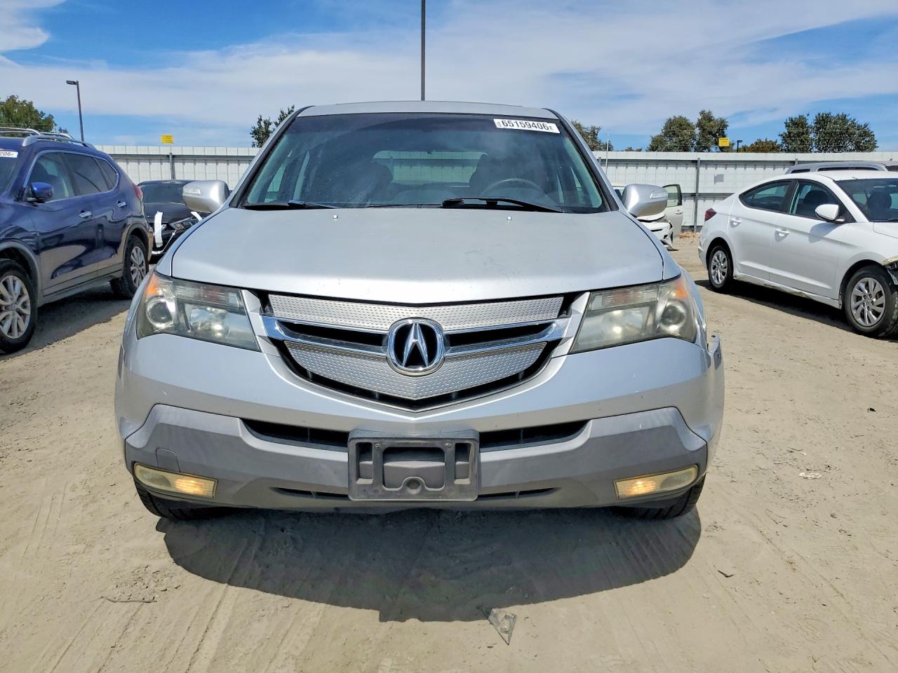 2007 Acura Mdx Technology Silver vin: 2HNYD284X7H537419