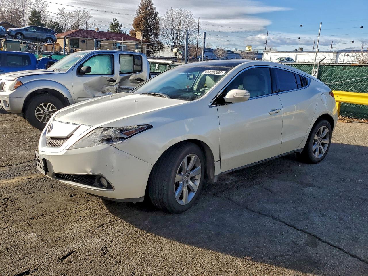 2010 Acura Zdx White vin: 2HNYB1H29AH502232