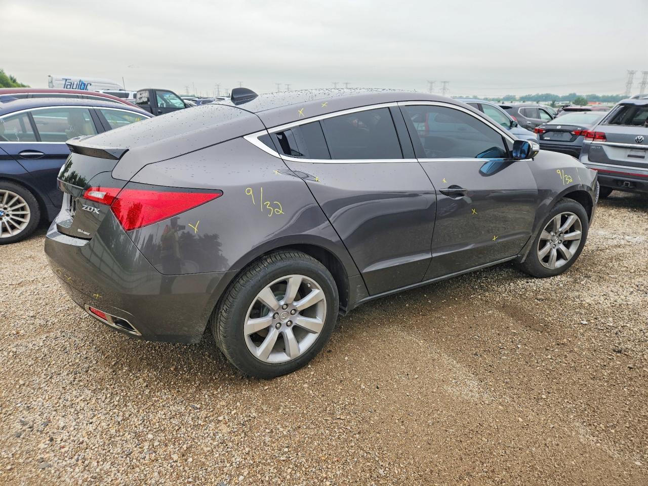 2010 Acura Zdx Gray vin: 2HNYB1H2XAH501638
