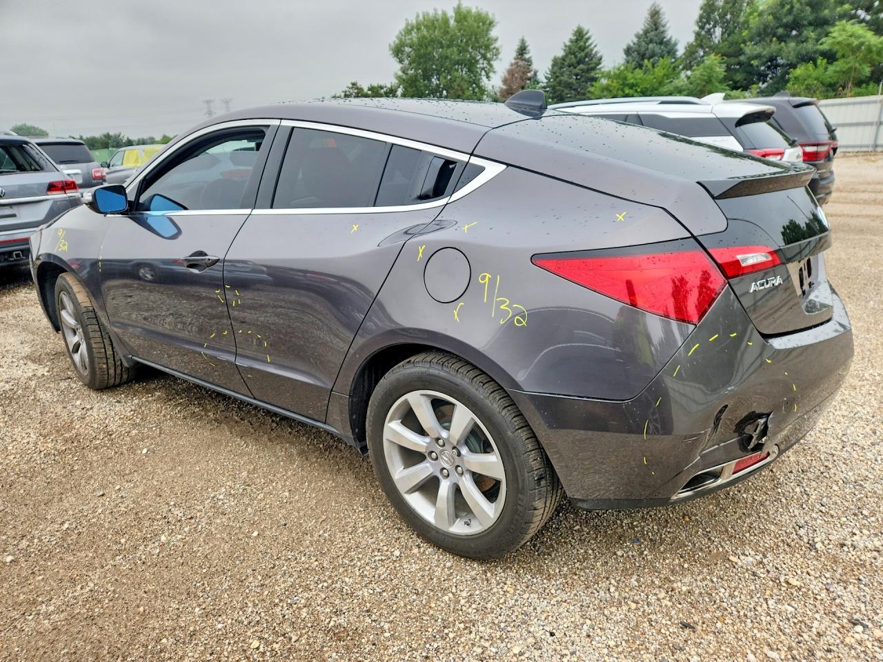 2010 Acura Zdx Gray vin: 2HNYB1H2XAH501638