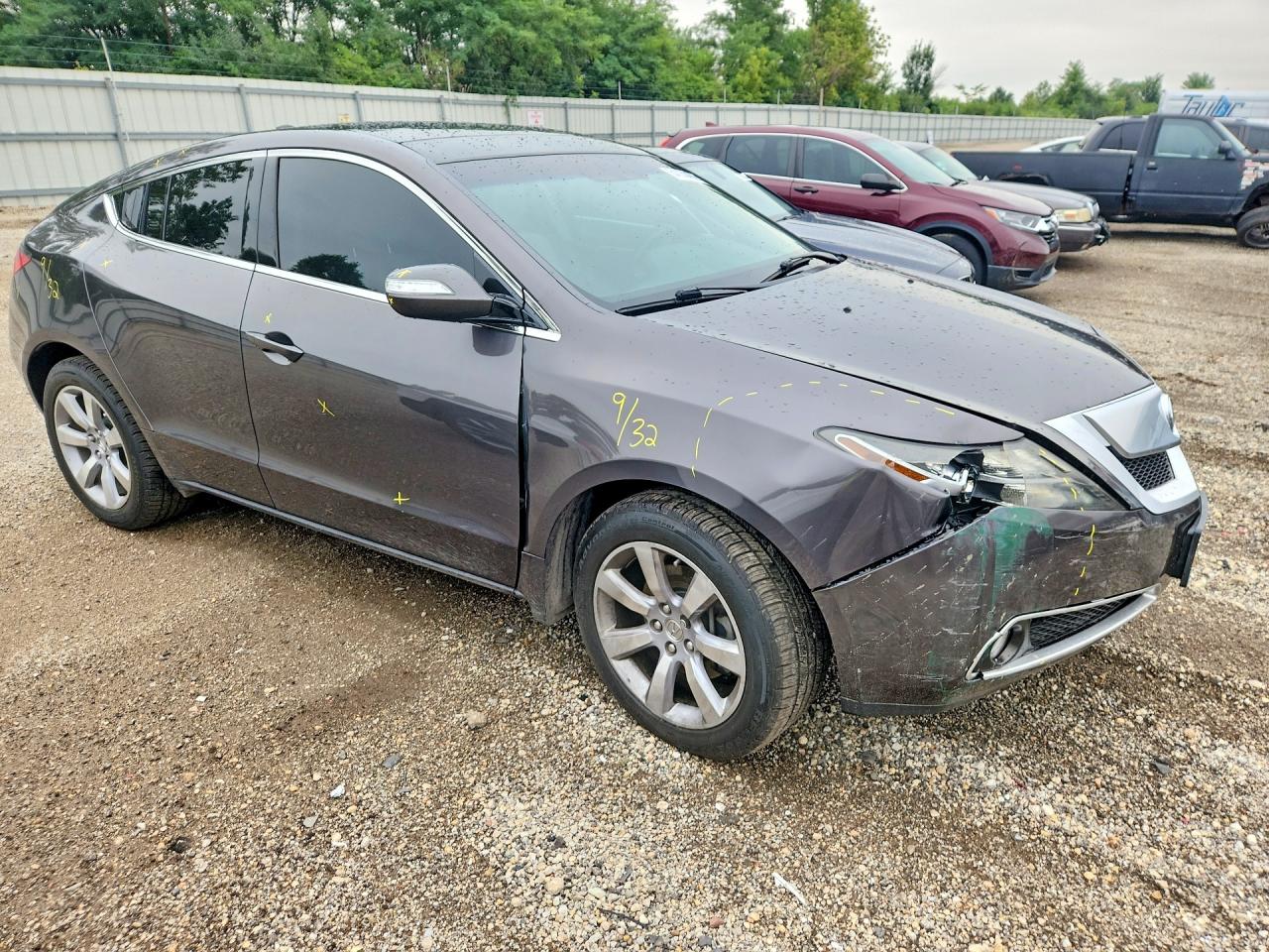 2010 Acura Zdx Gray vin: 2HNYB1H2XAH501638