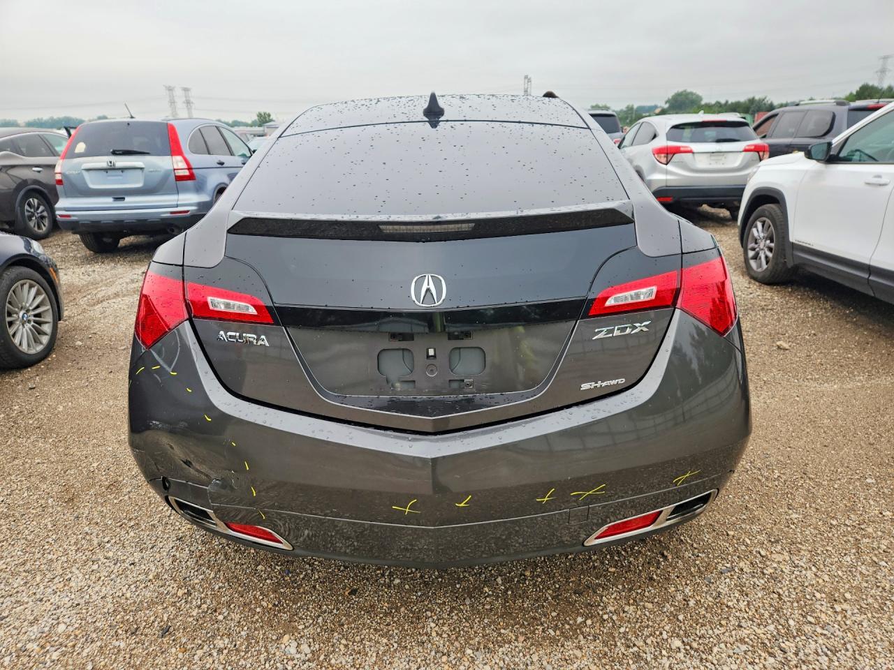 2010 Acura Zdx Gray vin: 2HNYB1H2XAH501638