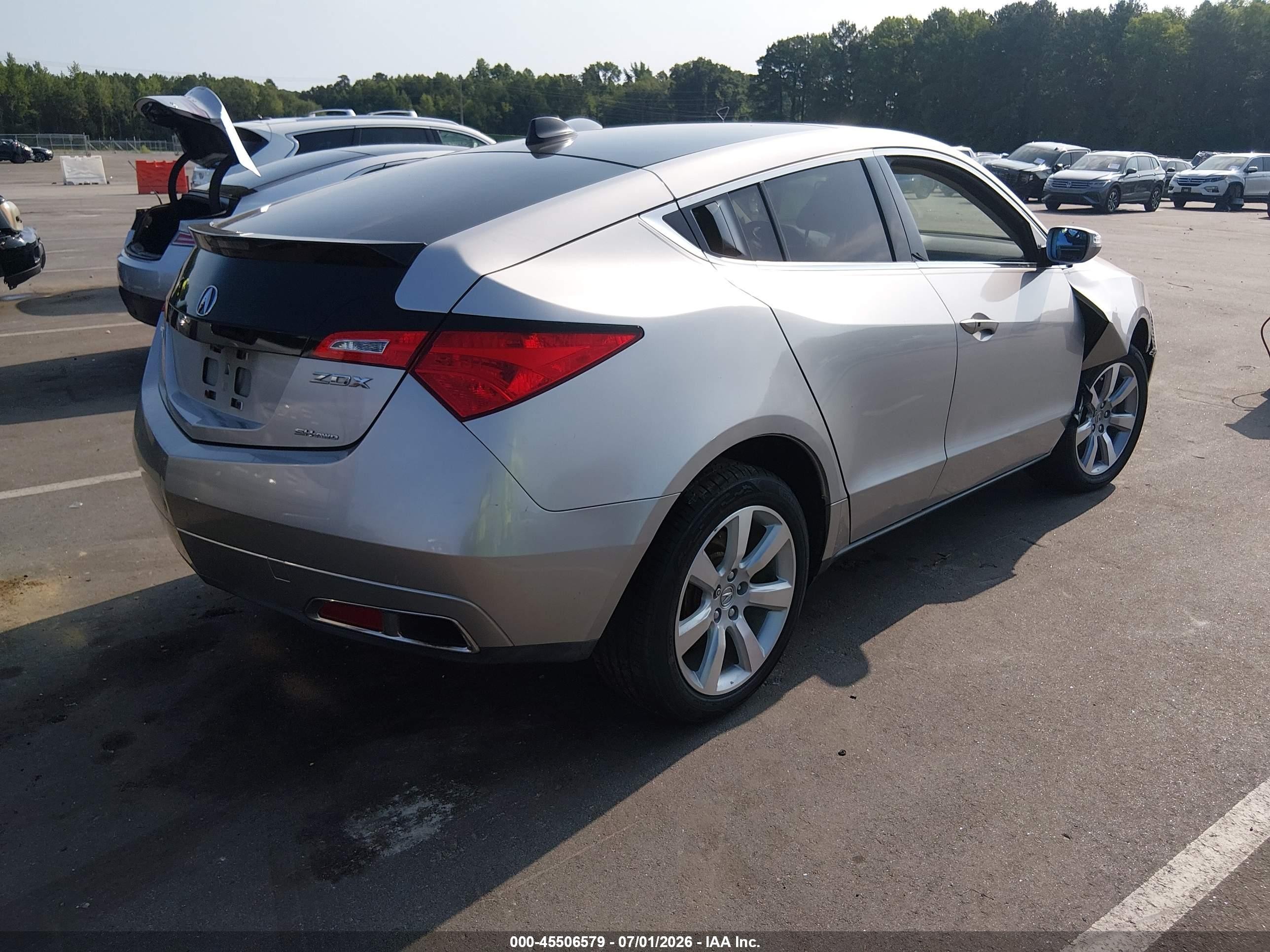 2010 Acura Zdx   Silver vin: 2HNYB1H40AH503044