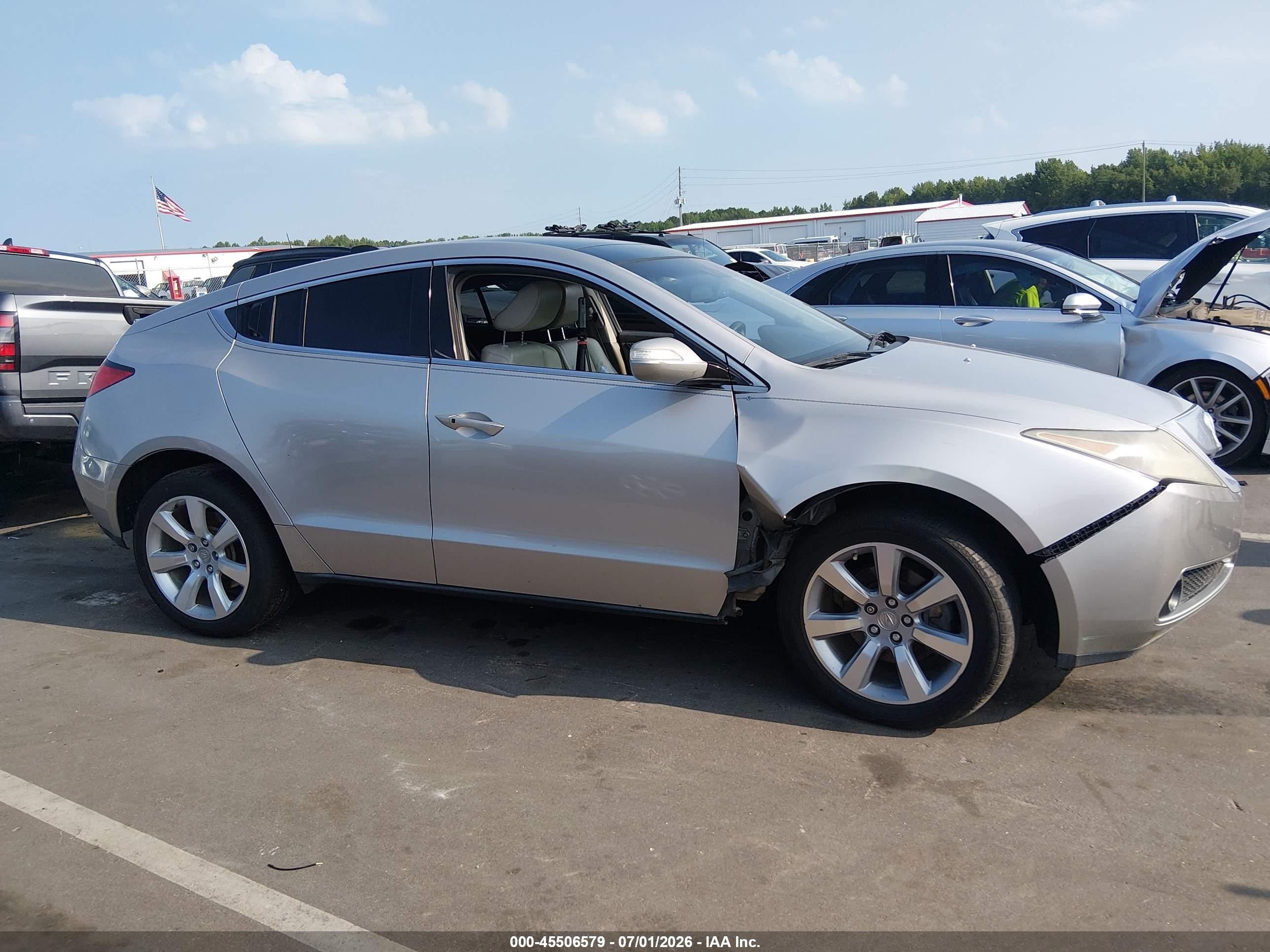 2010 Acura Zdx   Silver vin: 2HNYB1H40AH503044