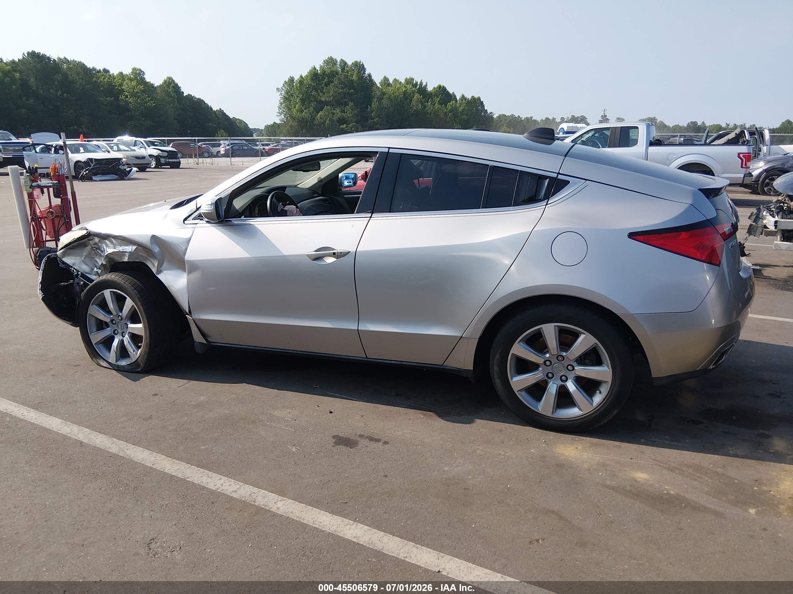 2010 Acura Zdx   Silver vin: 2HNYB1H40AH503044