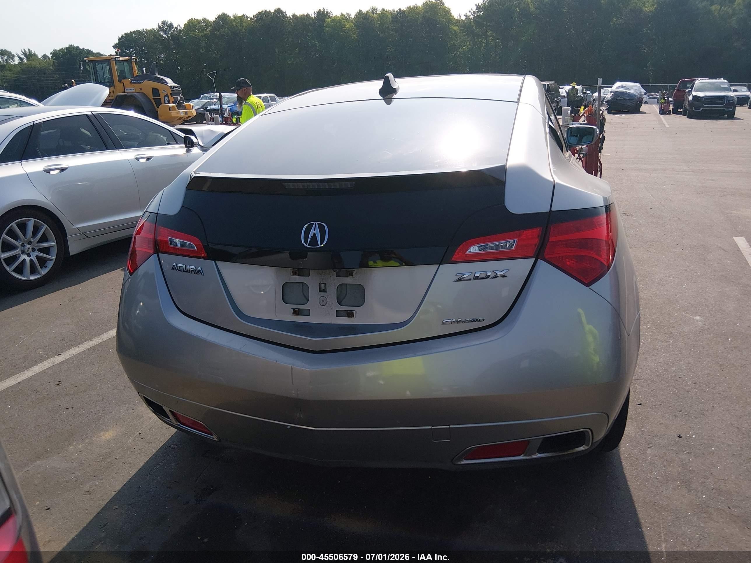 2010 Acura Zdx   Silver vin: 2HNYB1H40AH503044