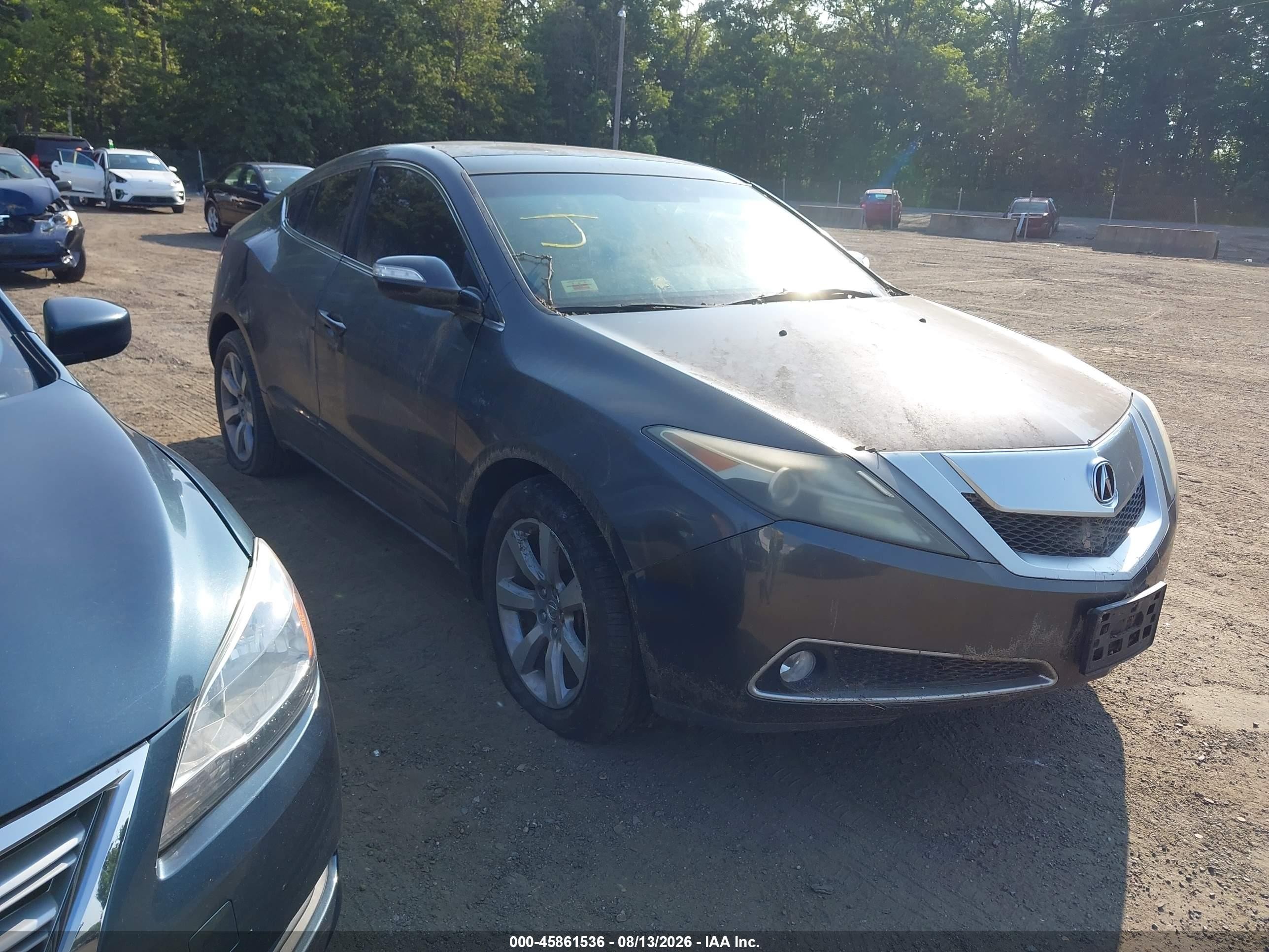 2010 Acura Zdx   Gray vin: 2HNYB1H40AH503612