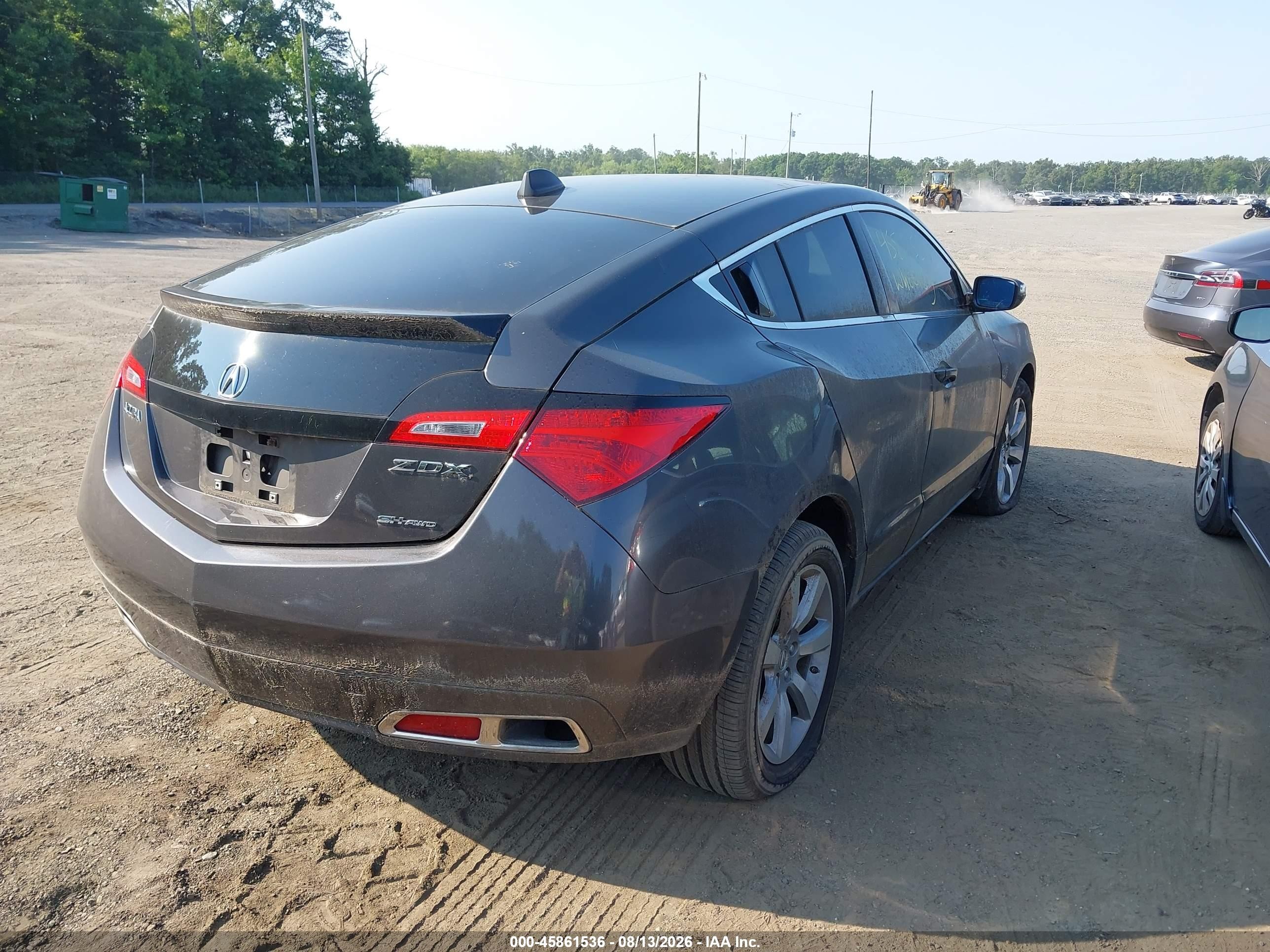 2010 Acura Zdx   Gray vin: 2HNYB1H40AH503612