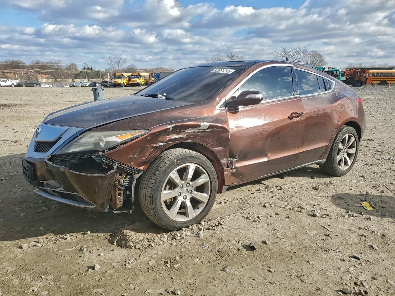 2010 Acura Zdx Technology Brown vin: 2HNYB1H43AH501837