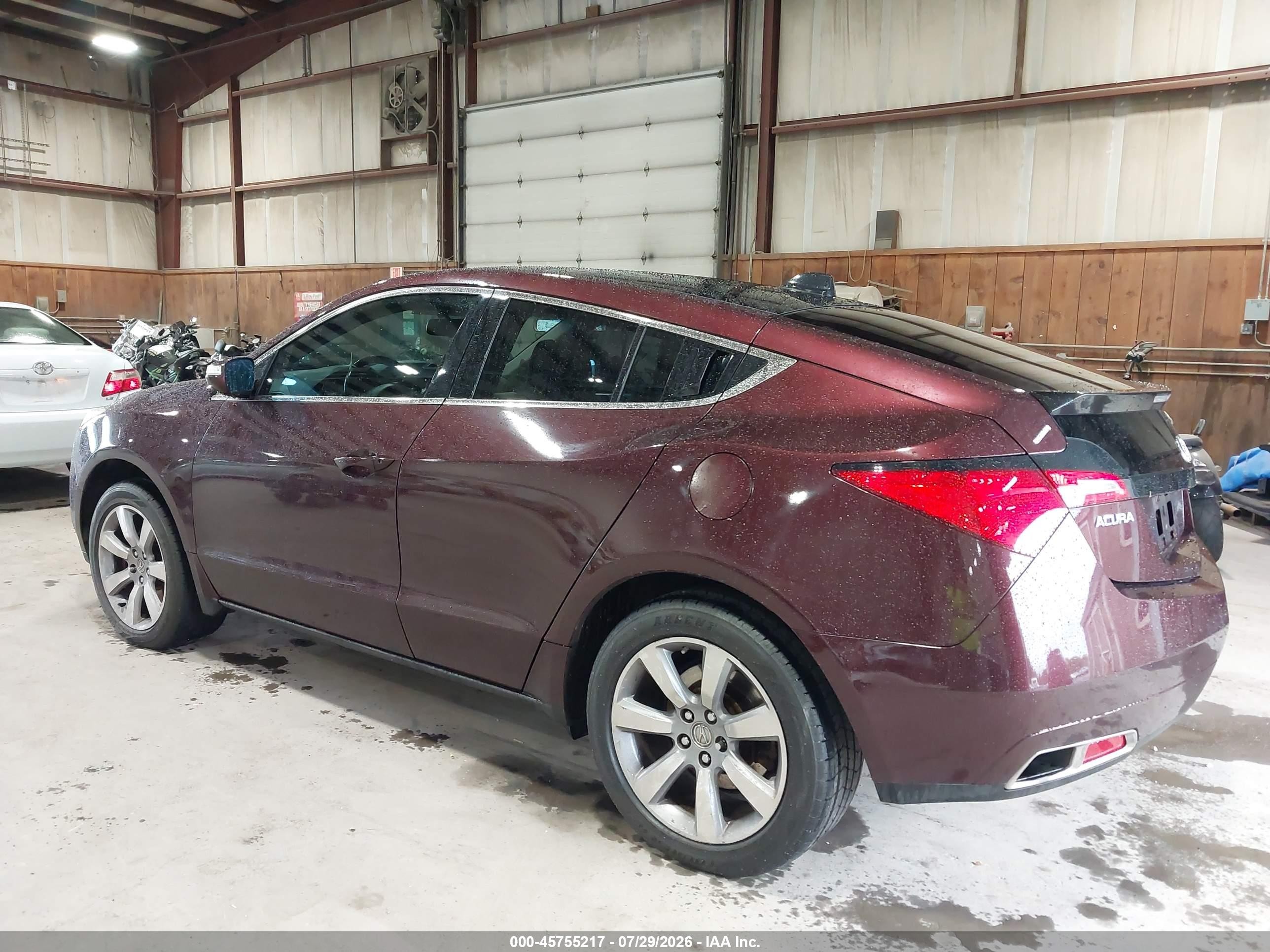 2010 Acura Zdx   Maroon vin: 2HNYB1H45AH502360