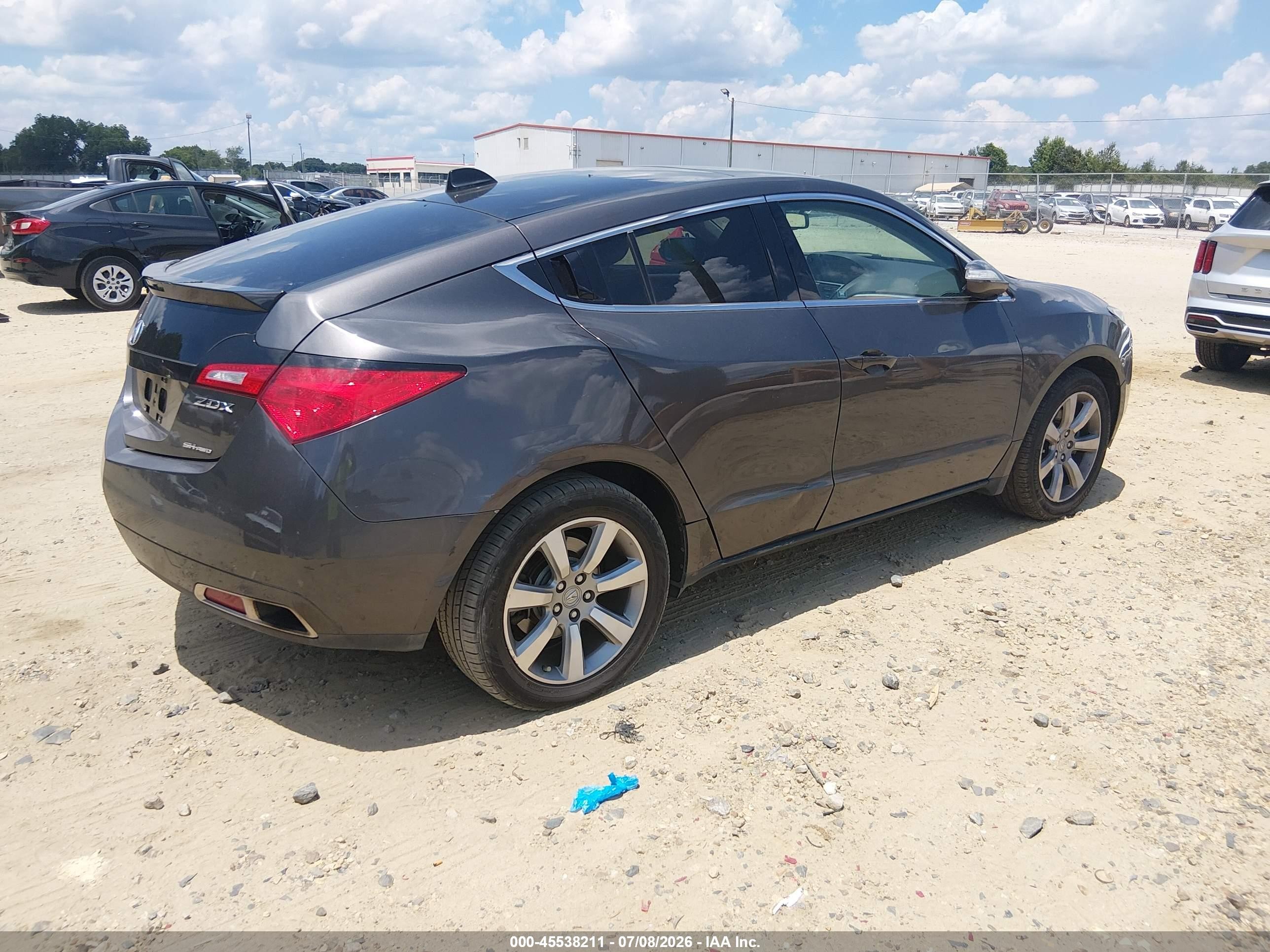2012 Acura Zdx Gray vin: 2HNYB1H46CH500085