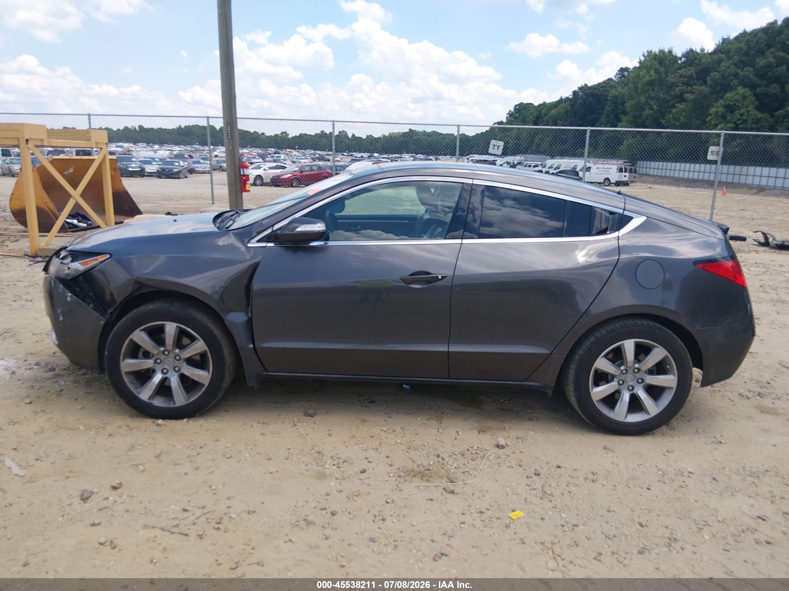 2012 Acura Zdx Gray vin: 2HNYB1H46CH500085