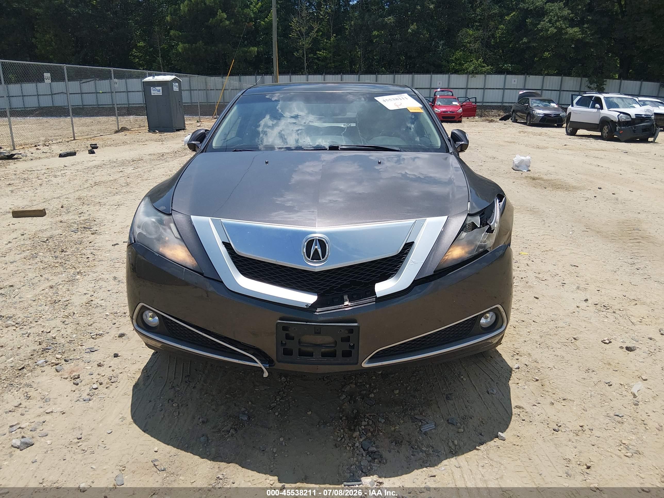 2012 Acura Zdx Gray vin: 2HNYB1H46CH500085