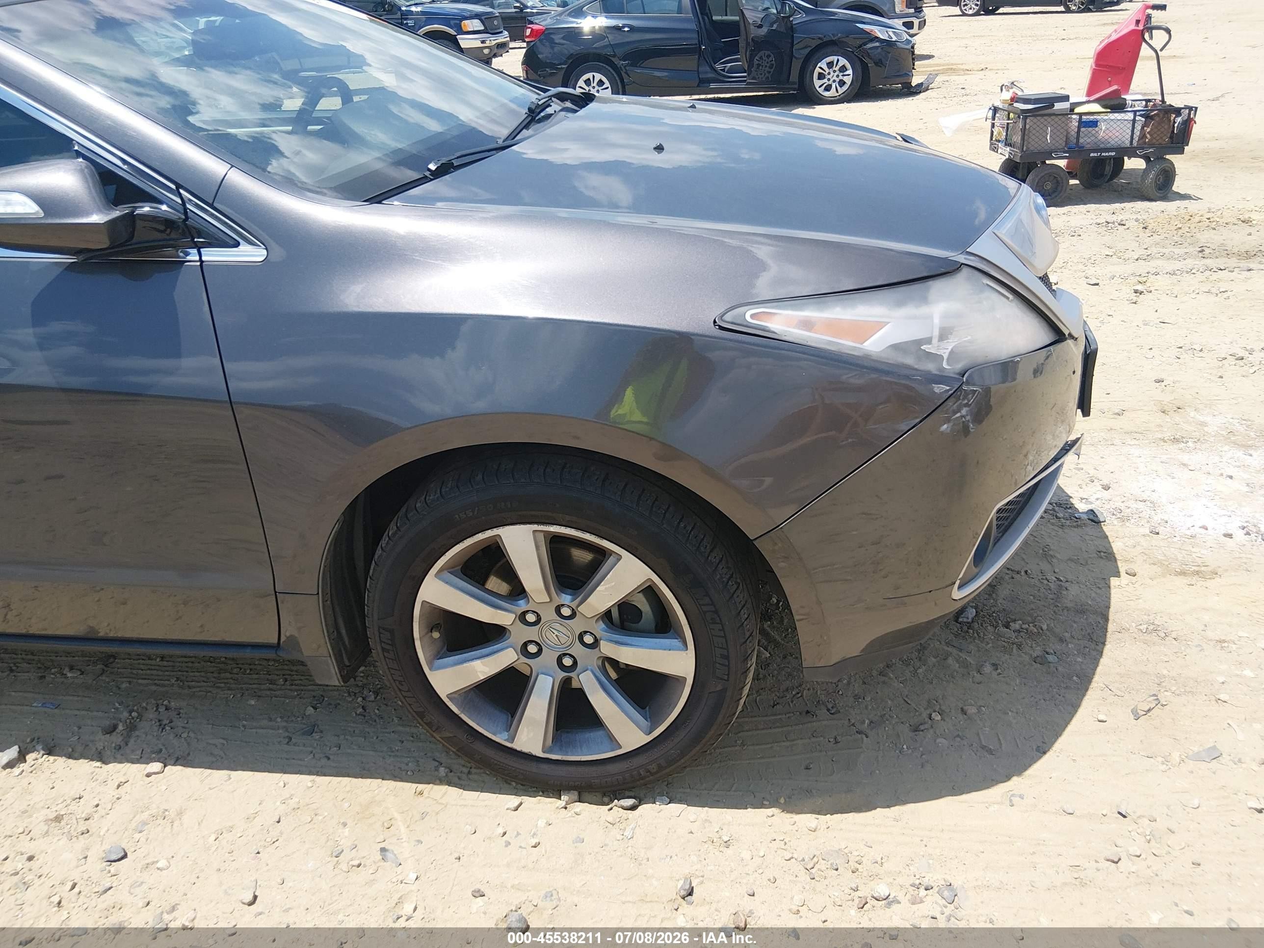 2012 Acura Zdx Gray vin: 2HNYB1H46CH500085
