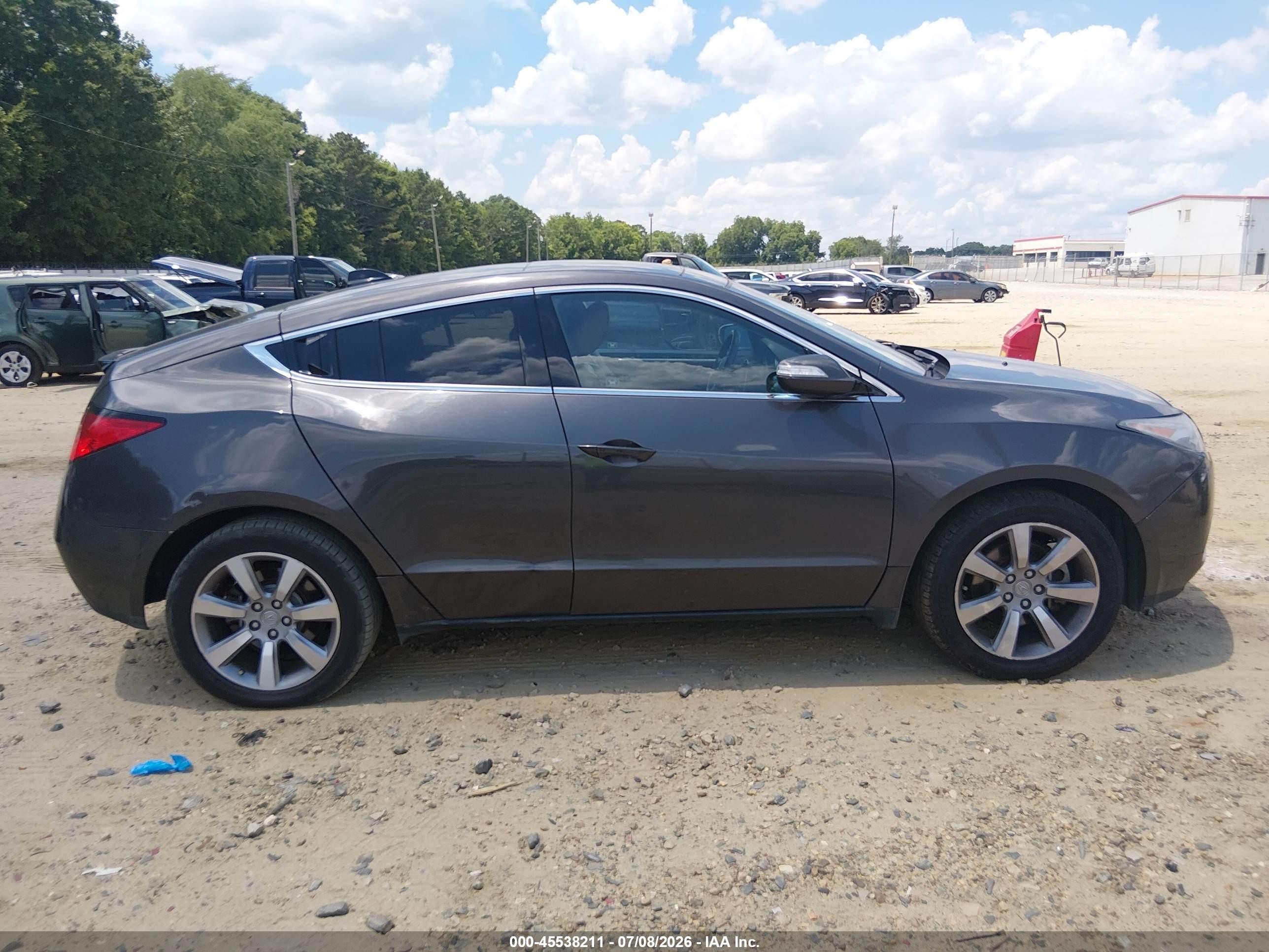 2012 Acura Zdx Gray vin: 2HNYB1H46CH500085