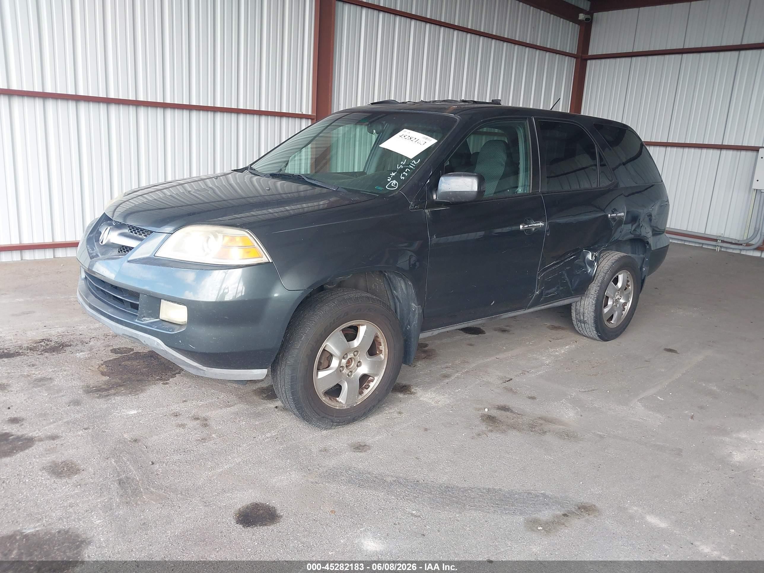 2004 Acura Mdx   Gray vin: 2HNYD18204H537112