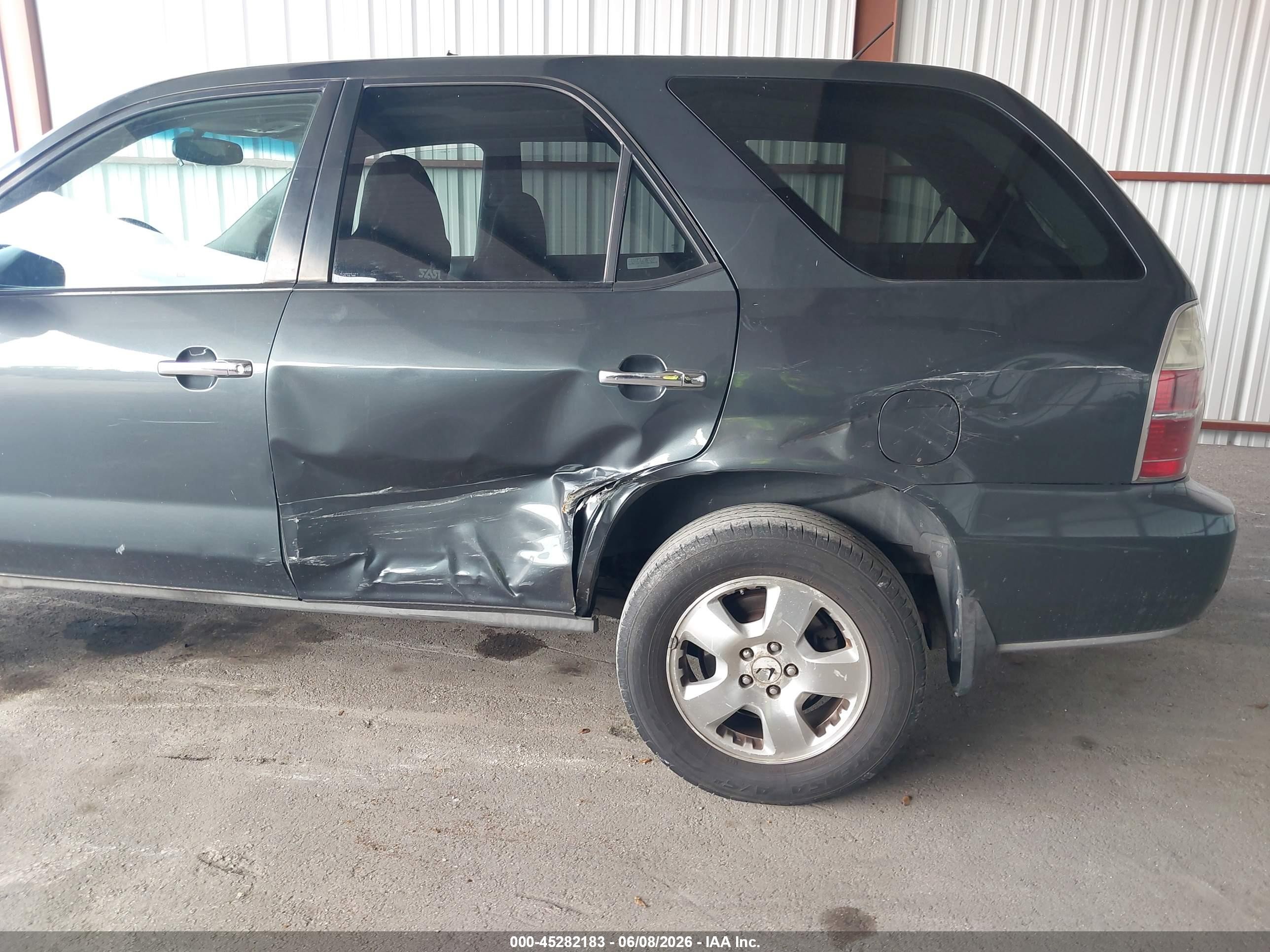 2004 Acura Mdx   Gray vin: 2HNYD18204H537112