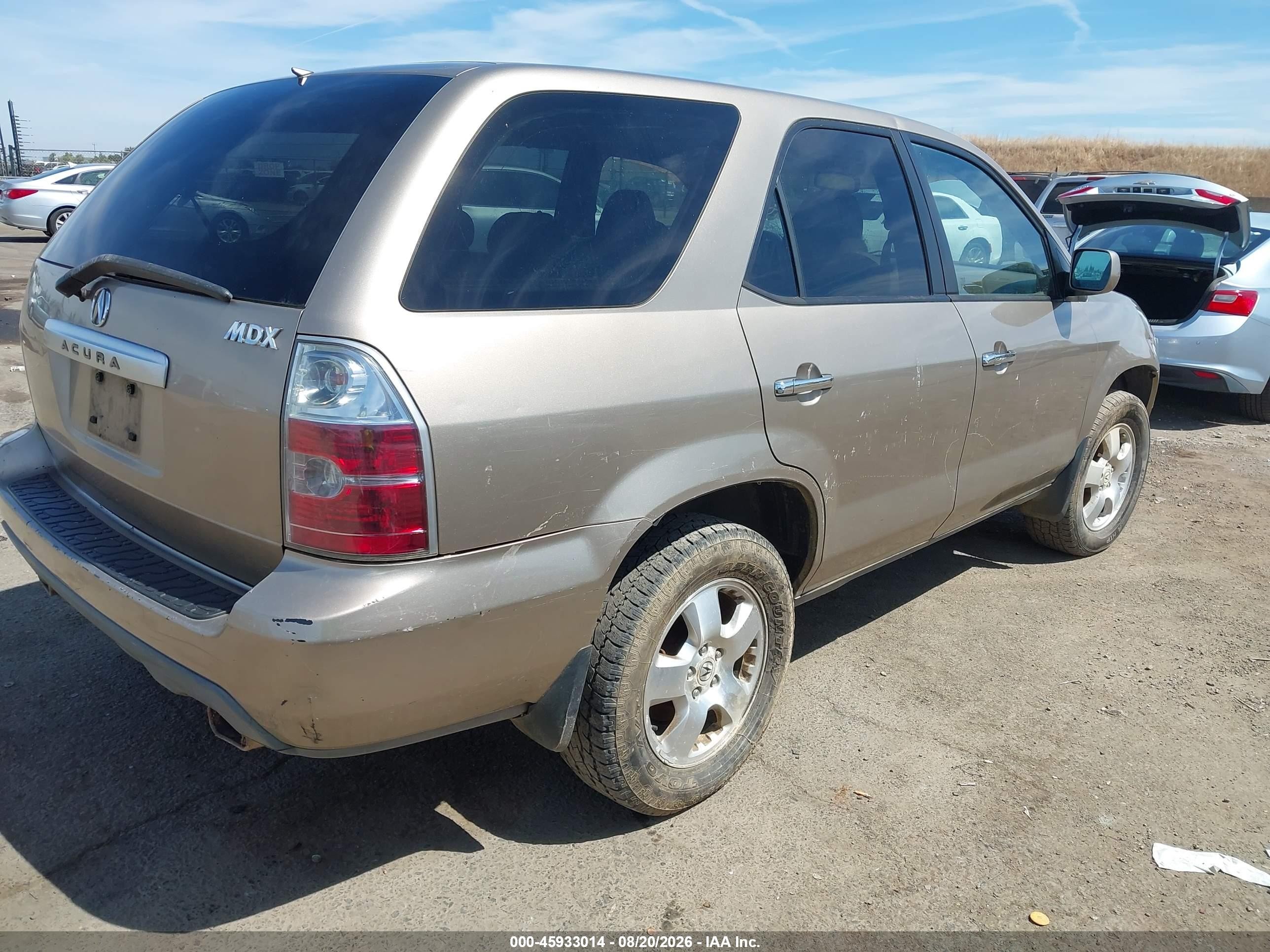2006 Acura Mdx   Золотой vin: 2HNYD18206H527960
