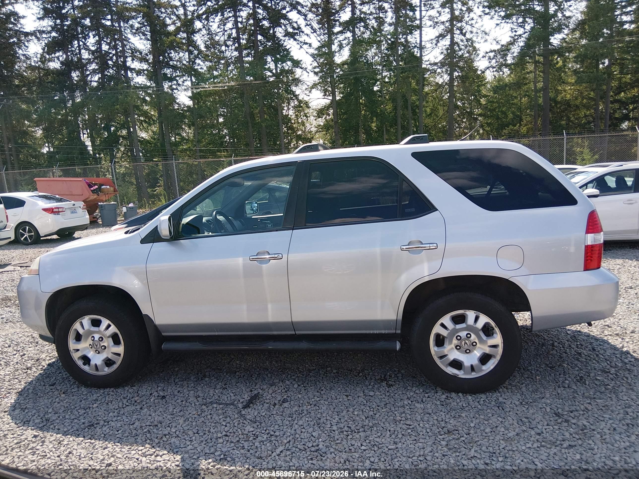 2001 Acura Mdx   Silver vin: 2HNYD18231H511910