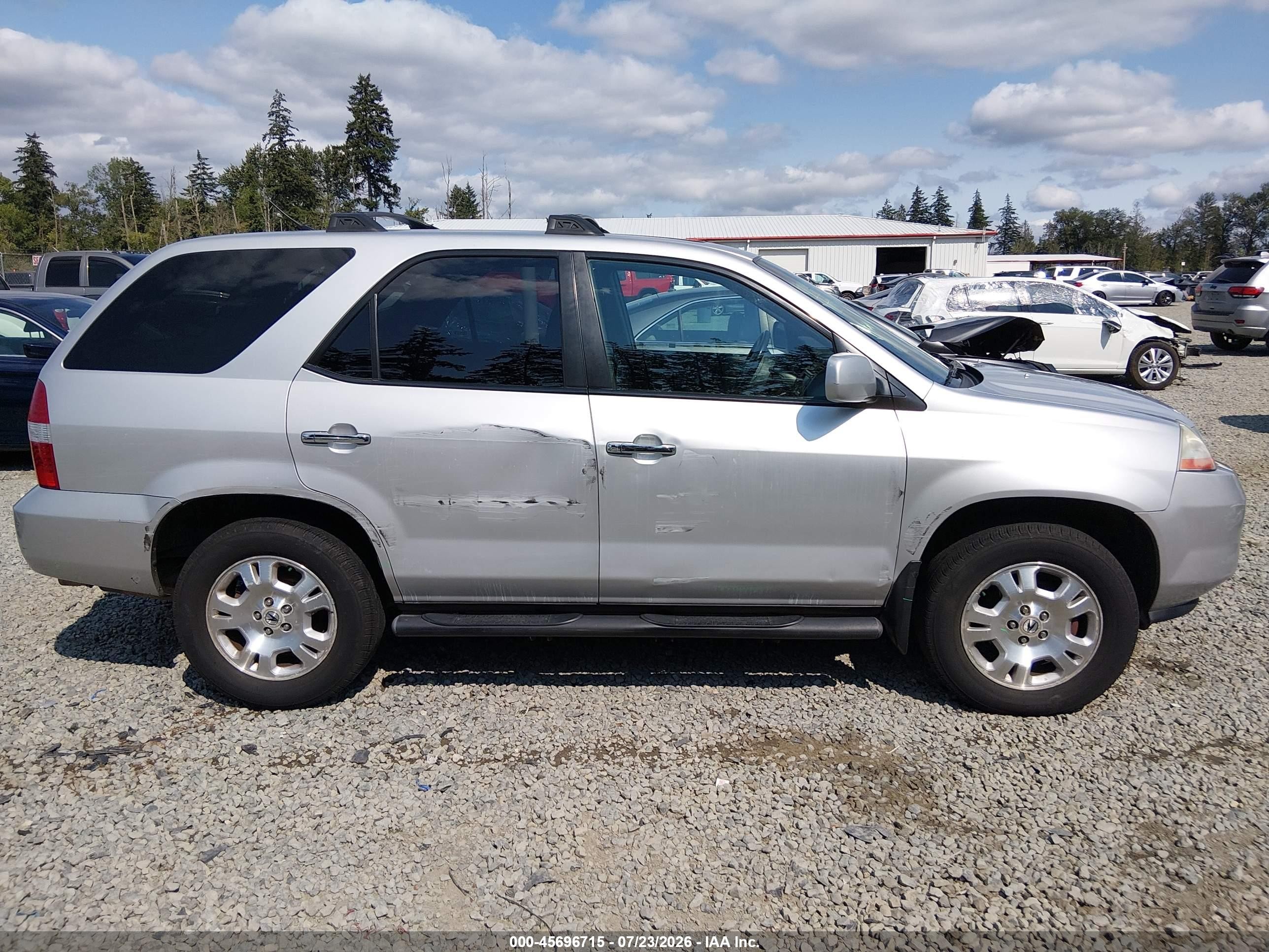2001 Acura Mdx   Silver vin: 2HNYD18231H511910