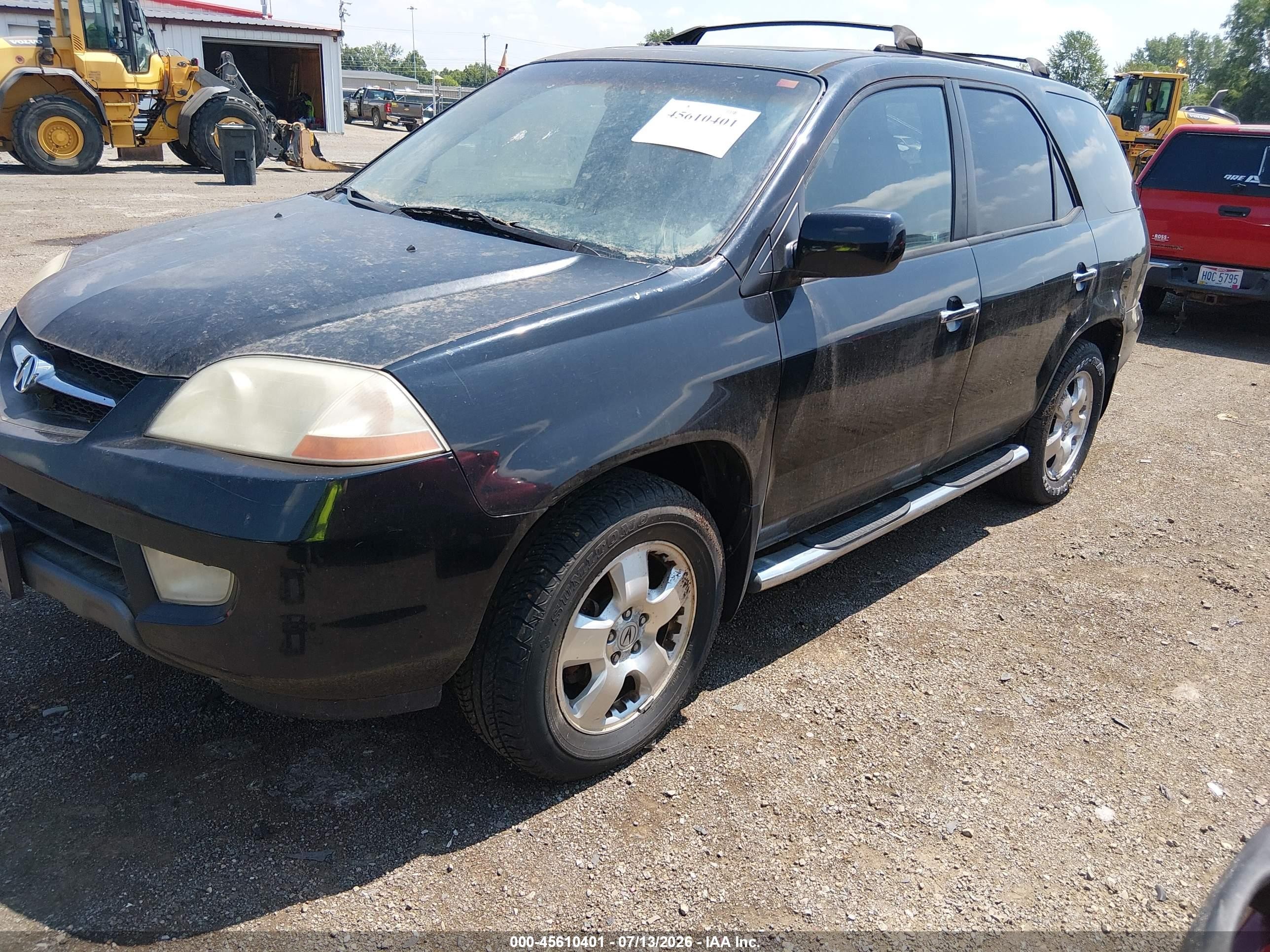 2003 Acura Mdx   Black vin: 2HNYD18233H541573