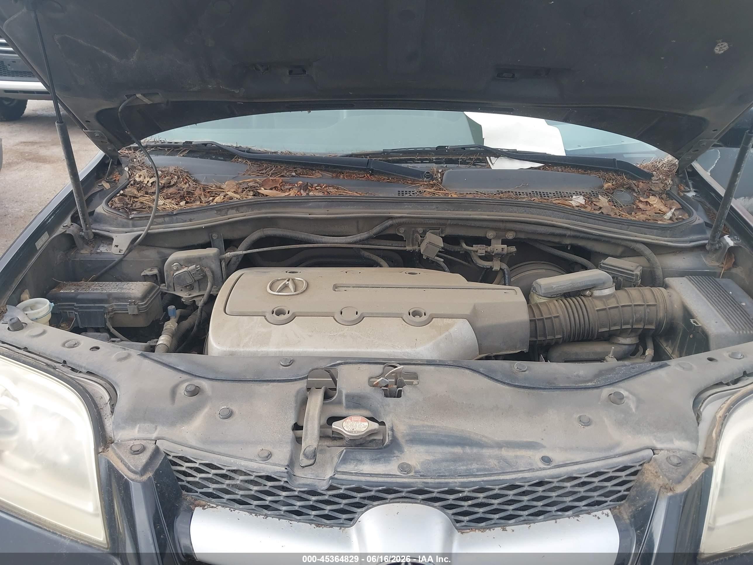 2006 Acura Mdx   Black vin: 2HNYD18236H516290