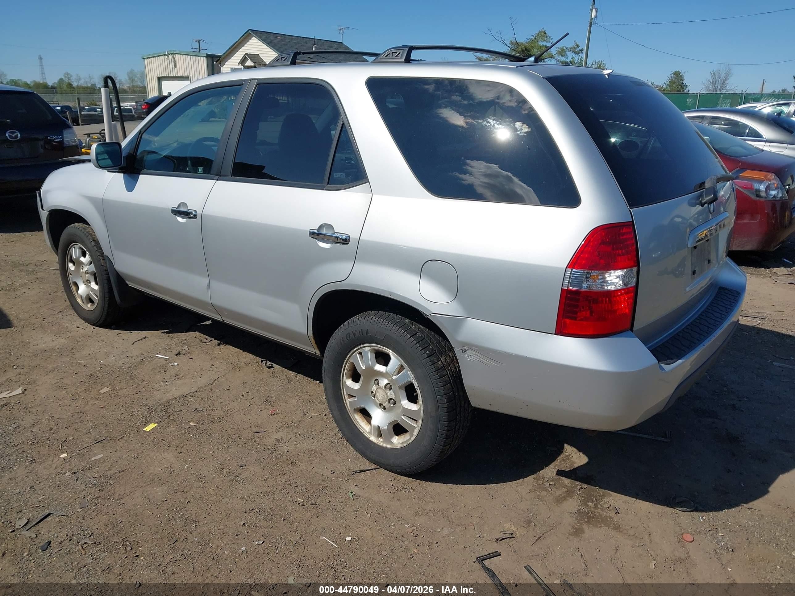 2002 Acura Mdx   Silver vin: 2HNYD18242H516101
