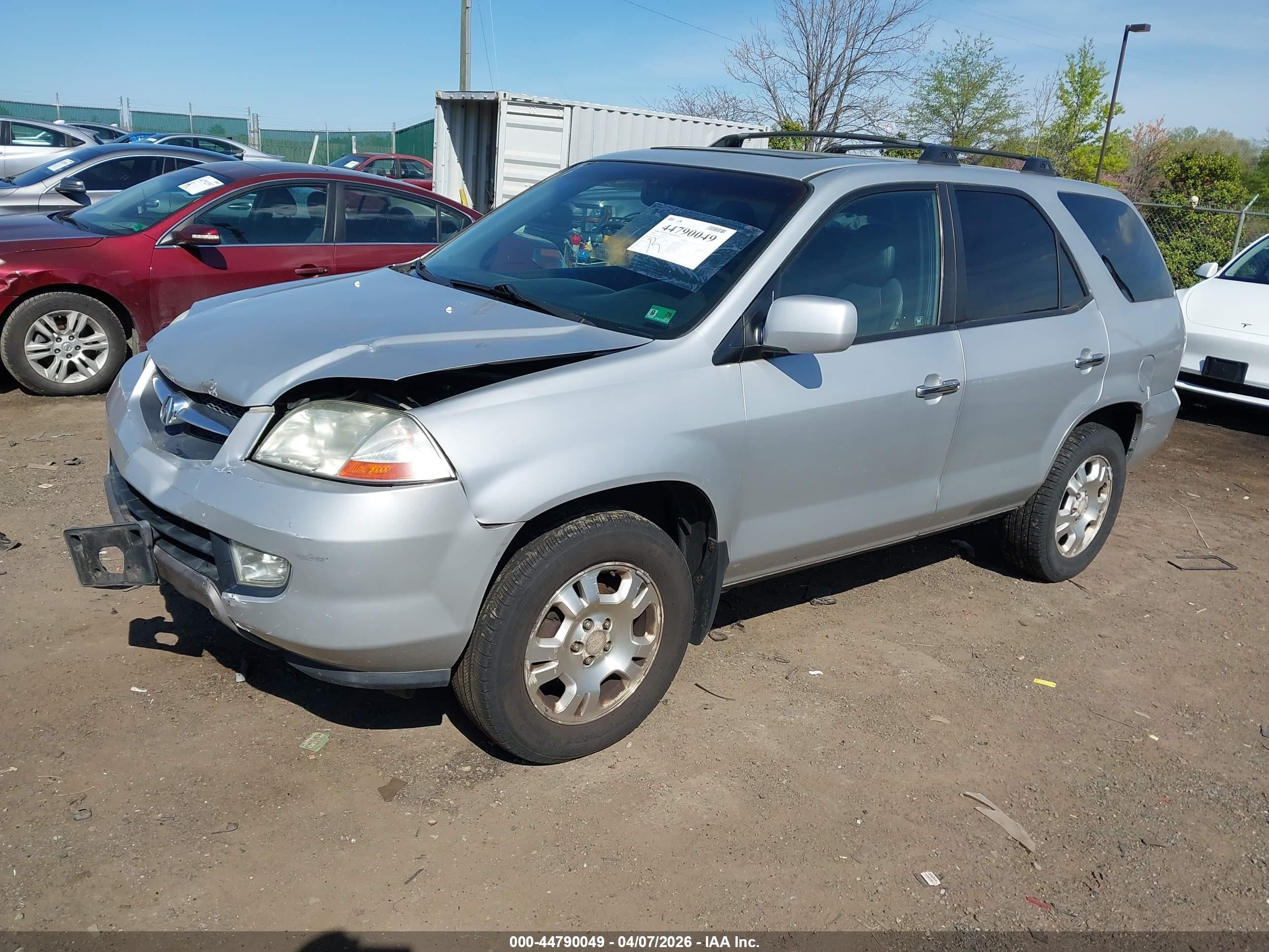 2002 Acura Mdx   Silver vin: 2HNYD18242H516101