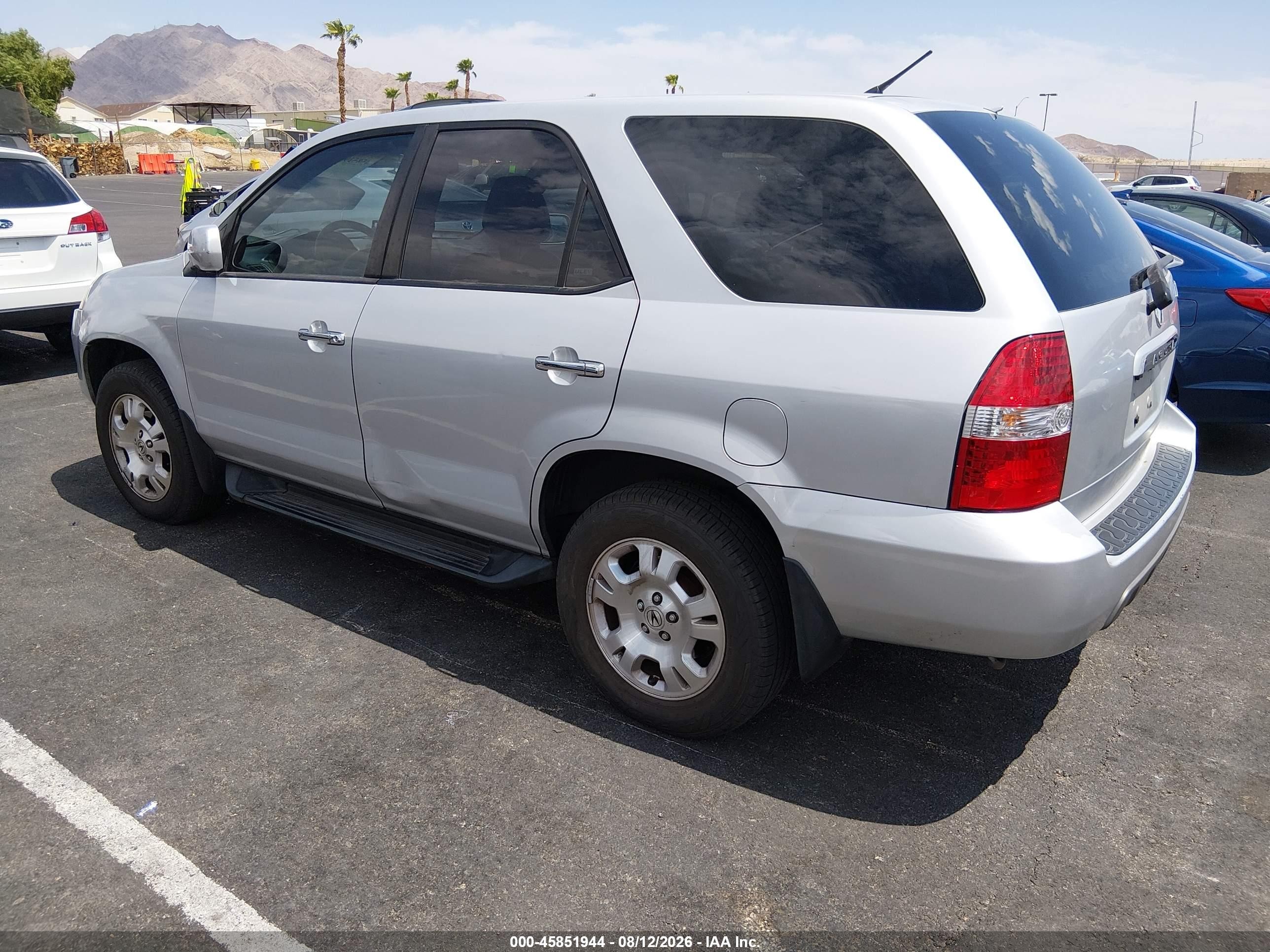 2001 Acura Mdx   Silver vin: 2HNYD18251H505820
