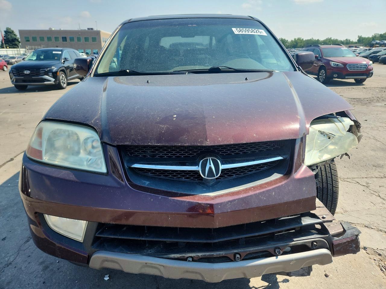 2002 Acura Mdx Maroon vin: 2HNYD18252H512283