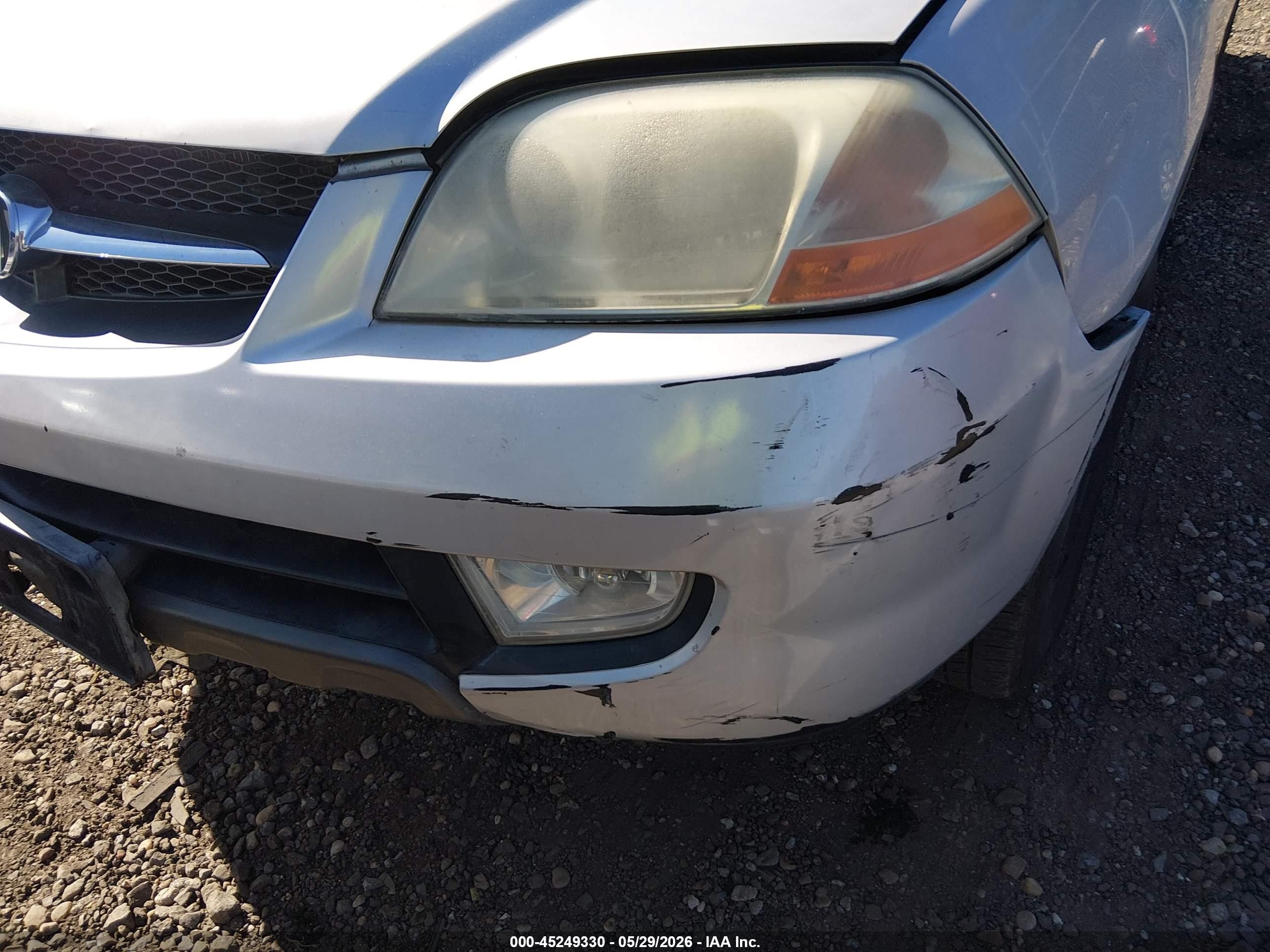 2002 Acura Mdx   Gray vin: 2HNYD18252H536776