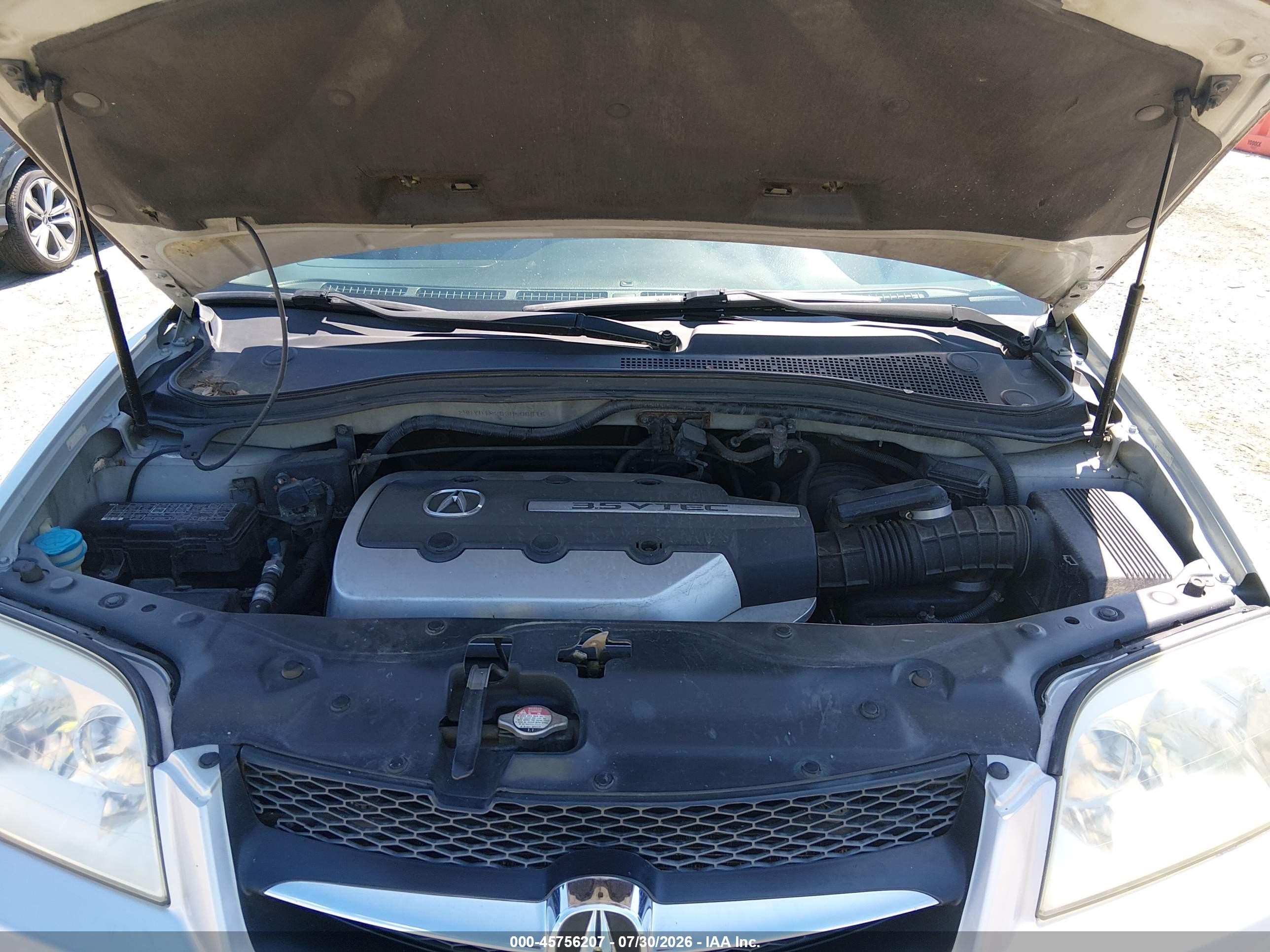 2003 Acura Mdx   Серебряный vin: 2HNYD18253H506615