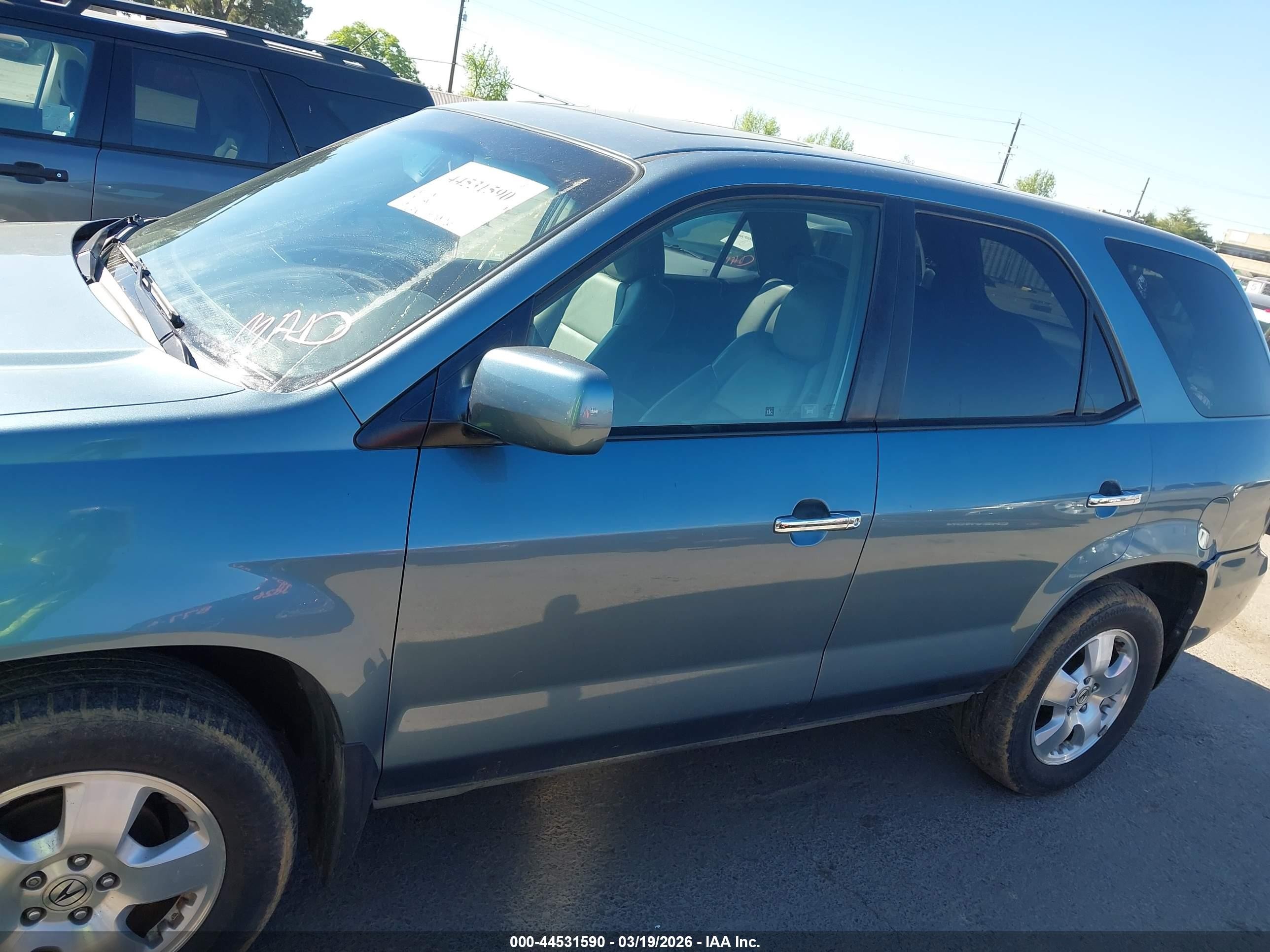 2006 Acura Mdx   Blue vin: 2HNYD18256H531759