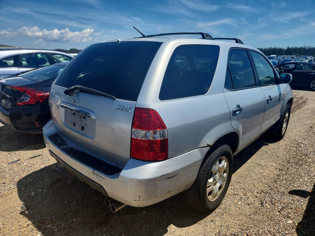 2001 Acura Mdx Silver vin: 2HNYD18261H521895