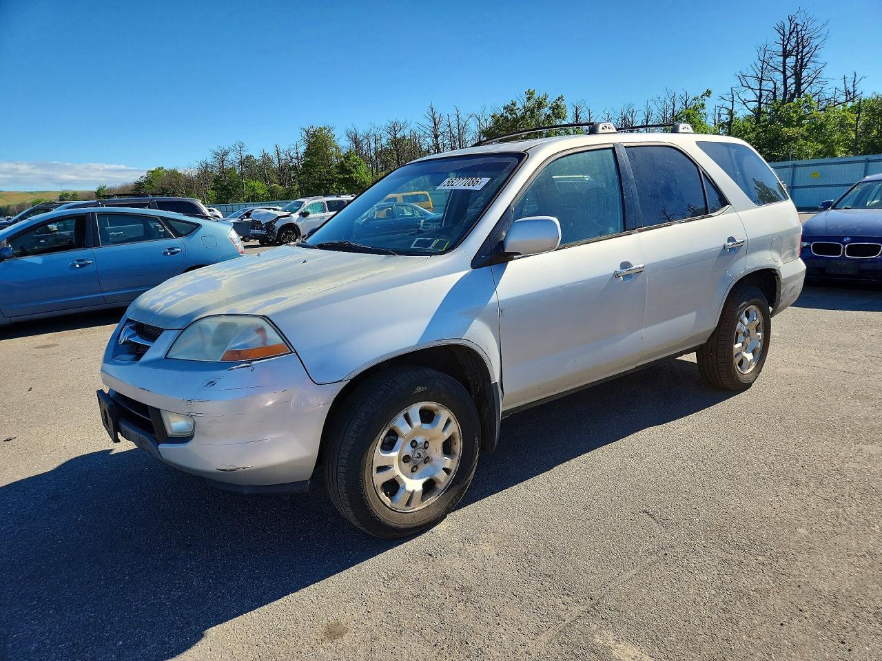 2001 Acura Mdx Silver vin: 2HNYD18261H521895