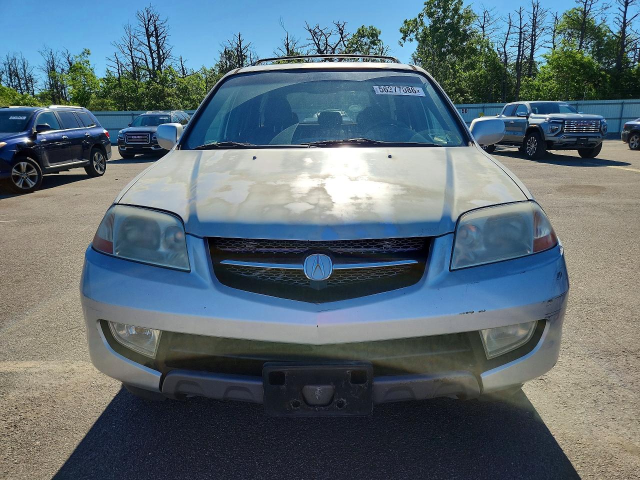 2001 Acura Mdx Silver vin: 2HNYD18261H521895