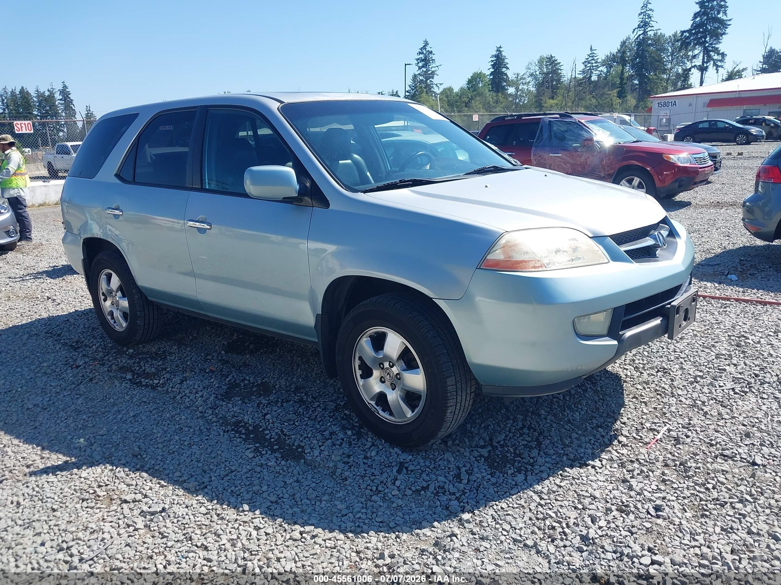 2003 Acura Mdx   Light Blue vin: 2HNYD18263H535427