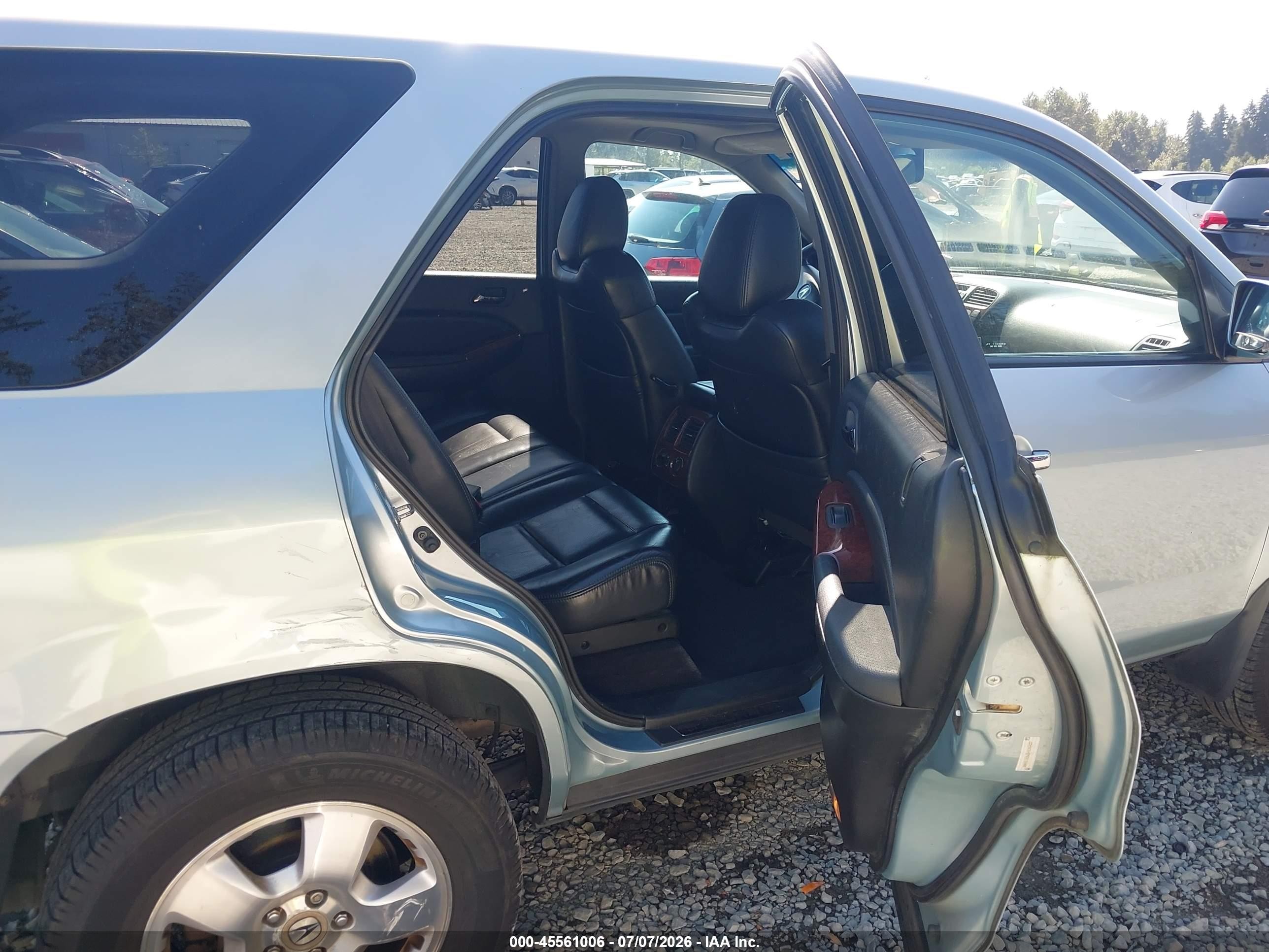 2003 Acura Mdx   Light Blue vin: 2HNYD18263H535427