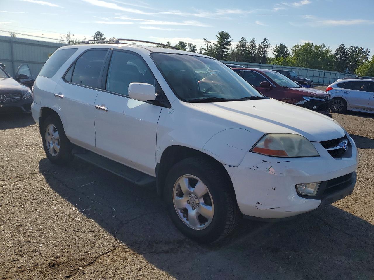 2003 Acura Mdx White vin: 2HNYD18263H555810